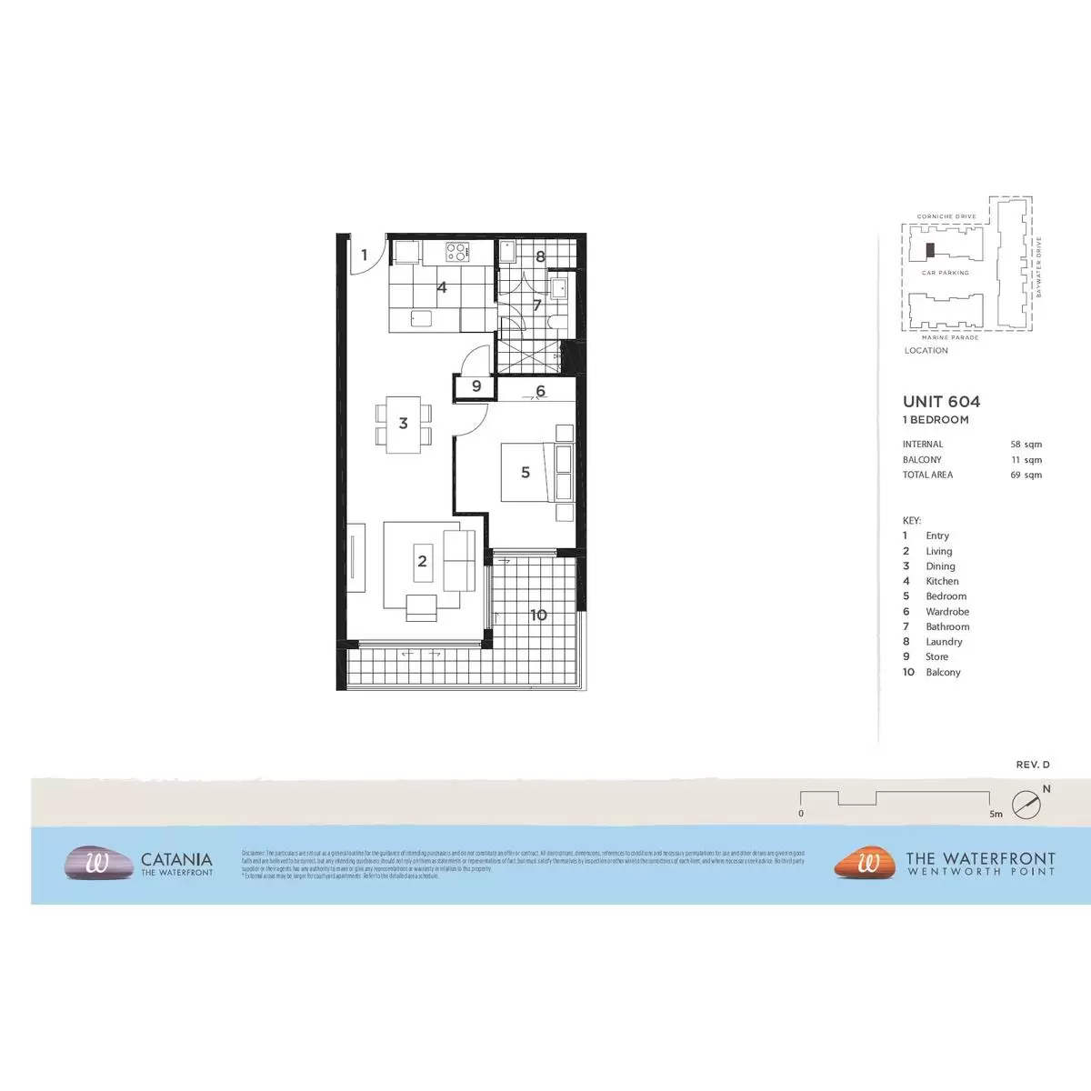 604/16 Corniche Drive, Wentworth Point Leased by Chidiac Realty - floorplan