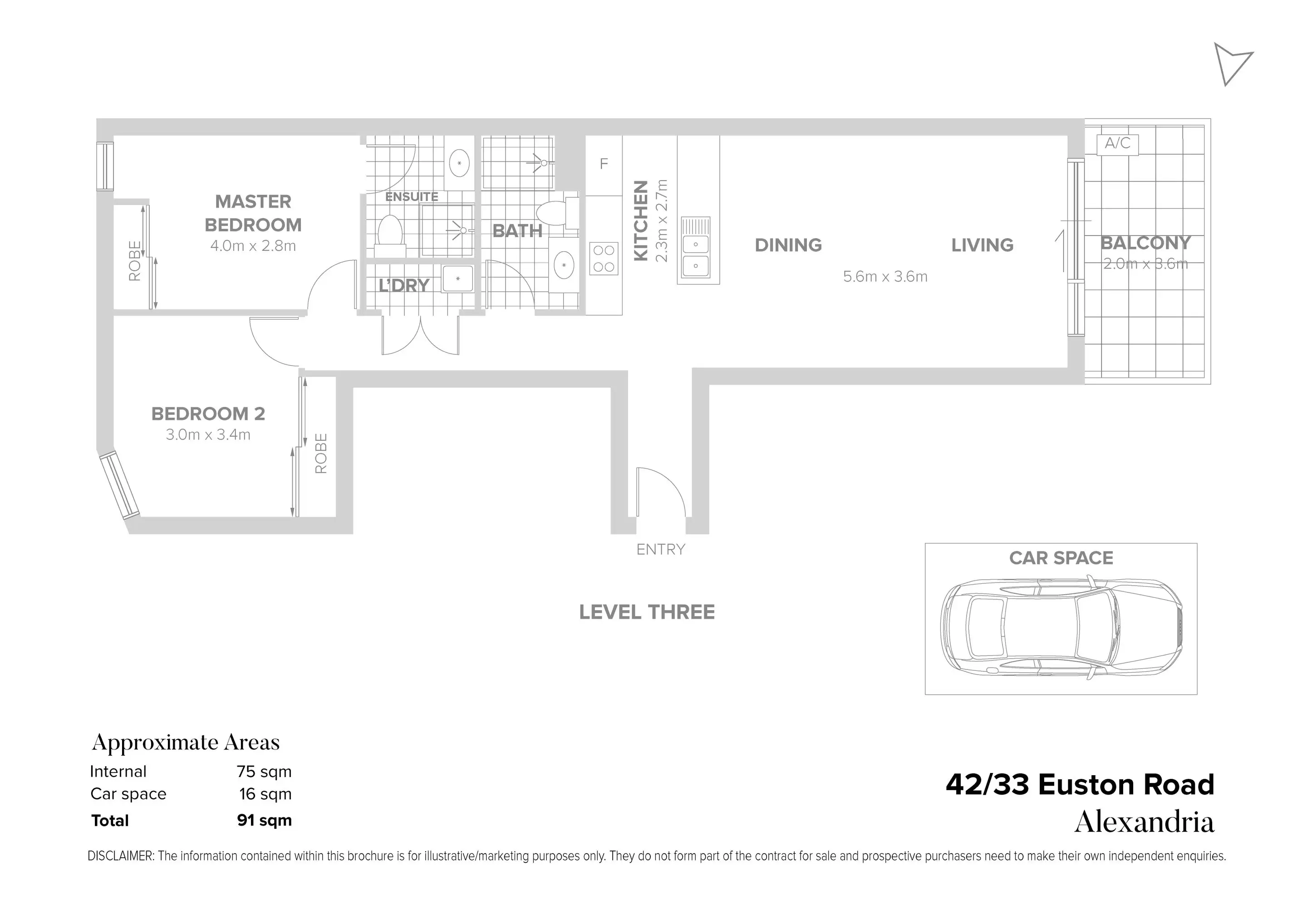 42/33 Euston Road, Alexandria Sold by Chidiac Realty - floorplan