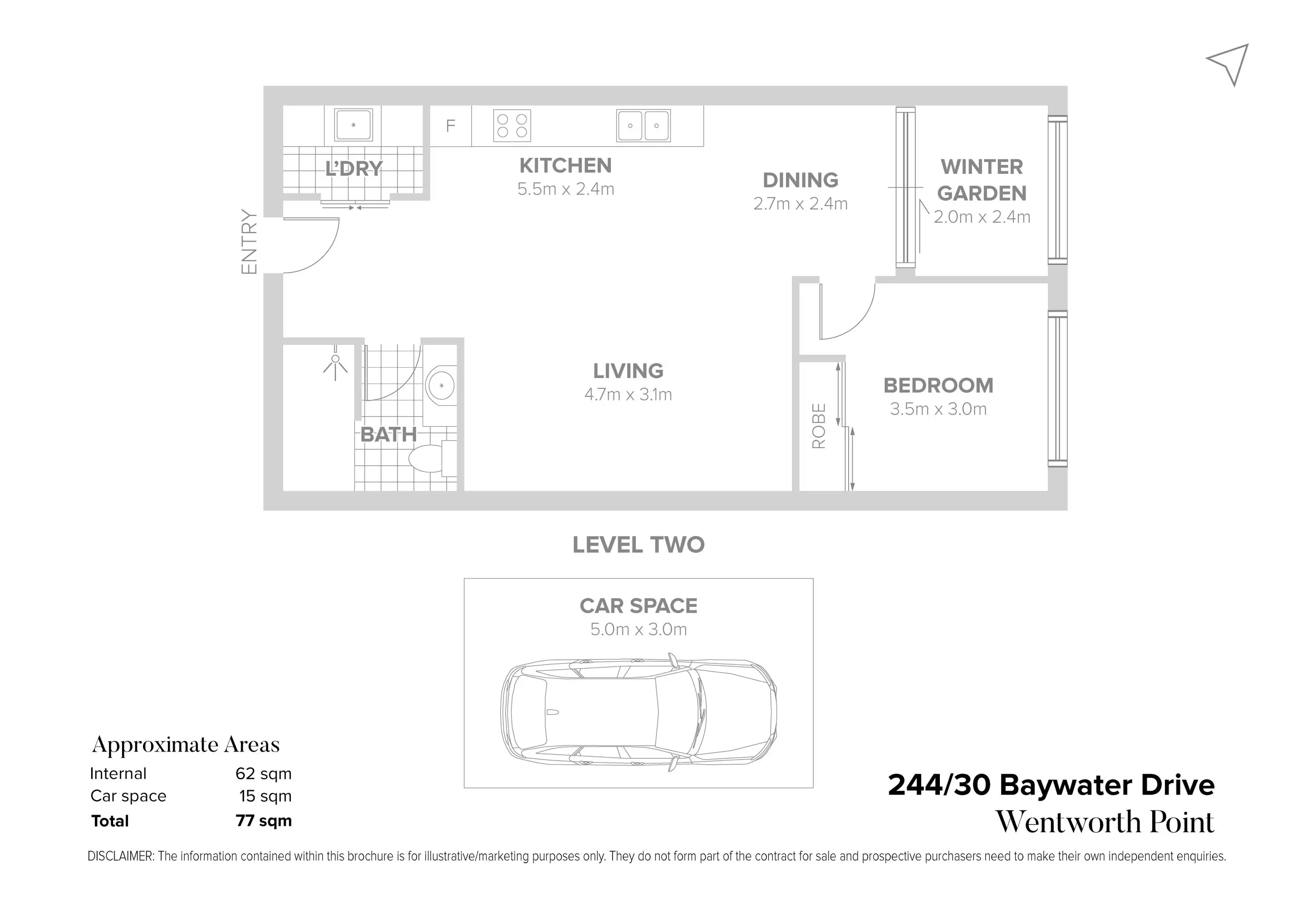 244/30 Baywater Drive, Wentworth Point Sold by Chidiac Realty - floorplan