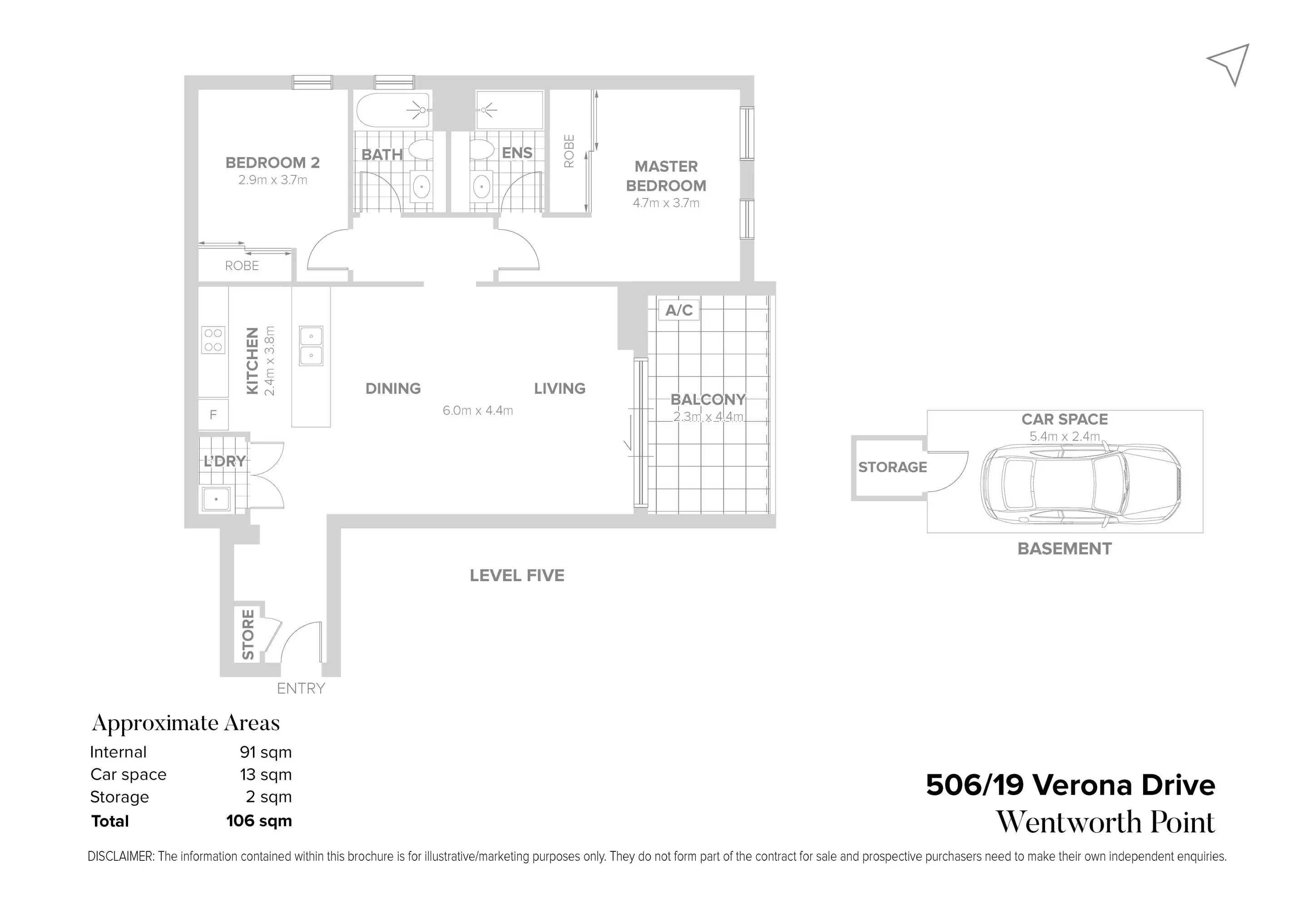 506/19 Verona Drive, Wentworth Point Sold by Chidiac Realty - floorplan