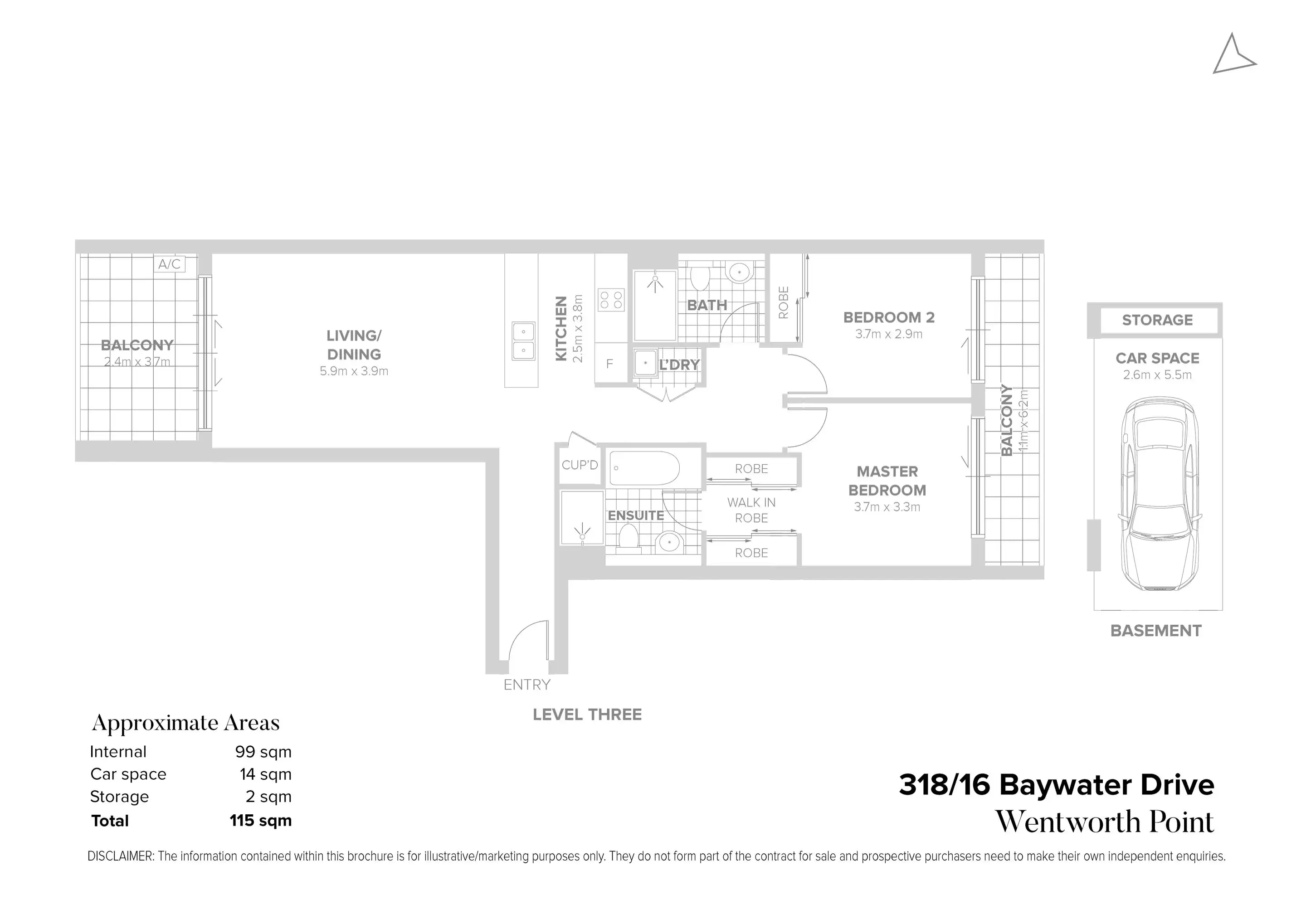 318/16 Baywater Drive, Wentworth Point Sold by Chidiac Realty - floorplan