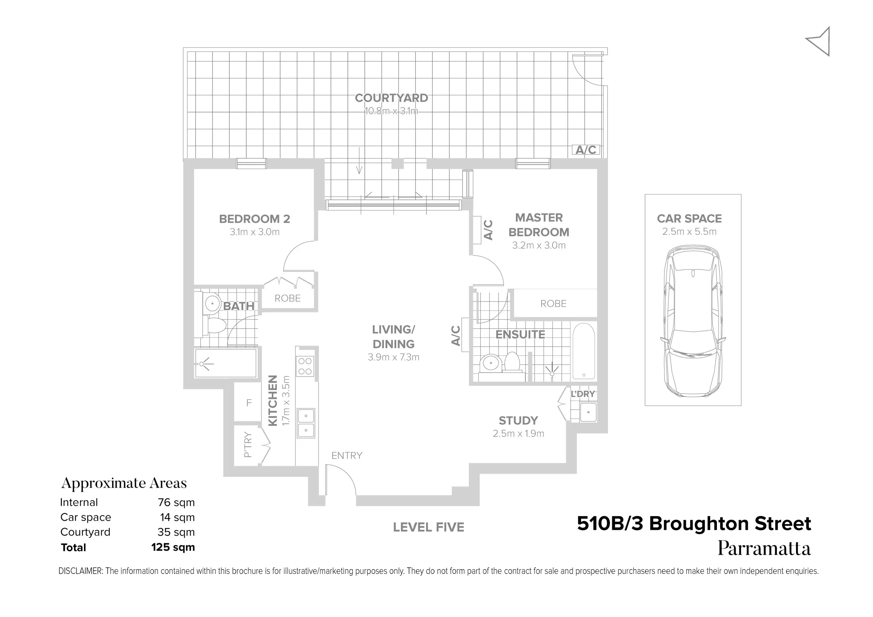 510B/3 Broughton Street, Parramatta Sold by Chidiac Realty - floorplan