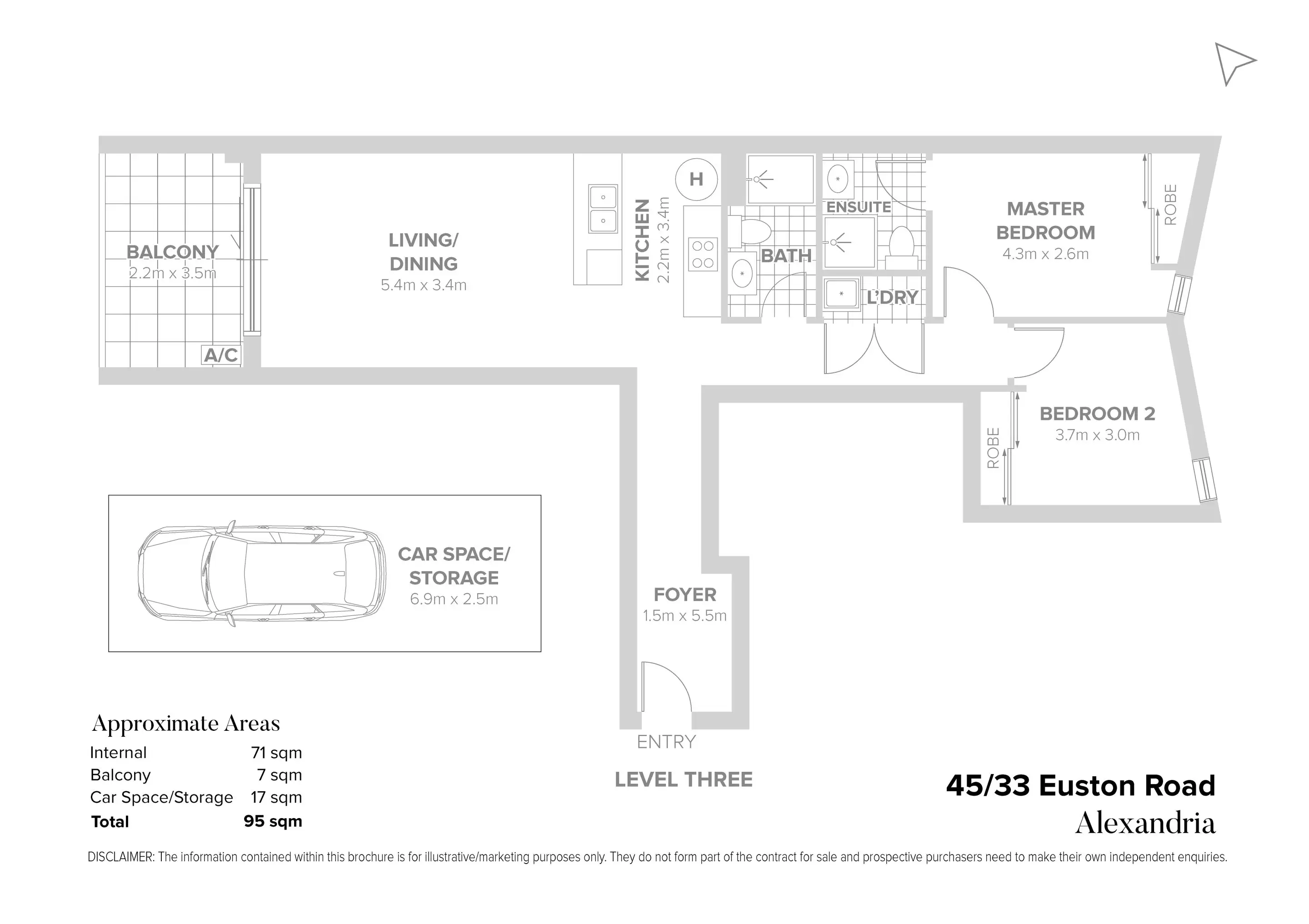 45/33 Euston Road, Alexandria Sold by Chidiac Realty - floorplan