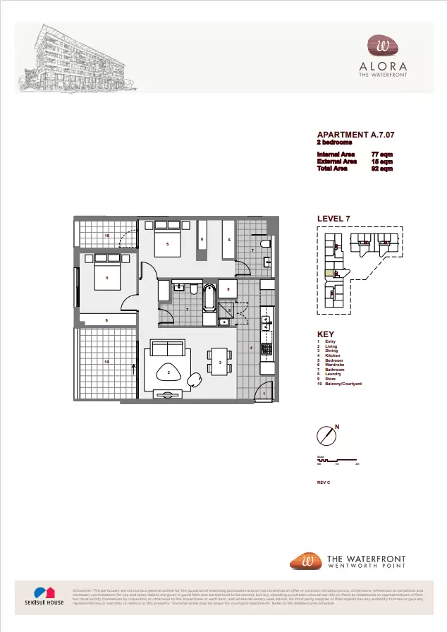 707/15 Baywater Drive, Wentworth Point Leased by Chidiac Realty - floorplan