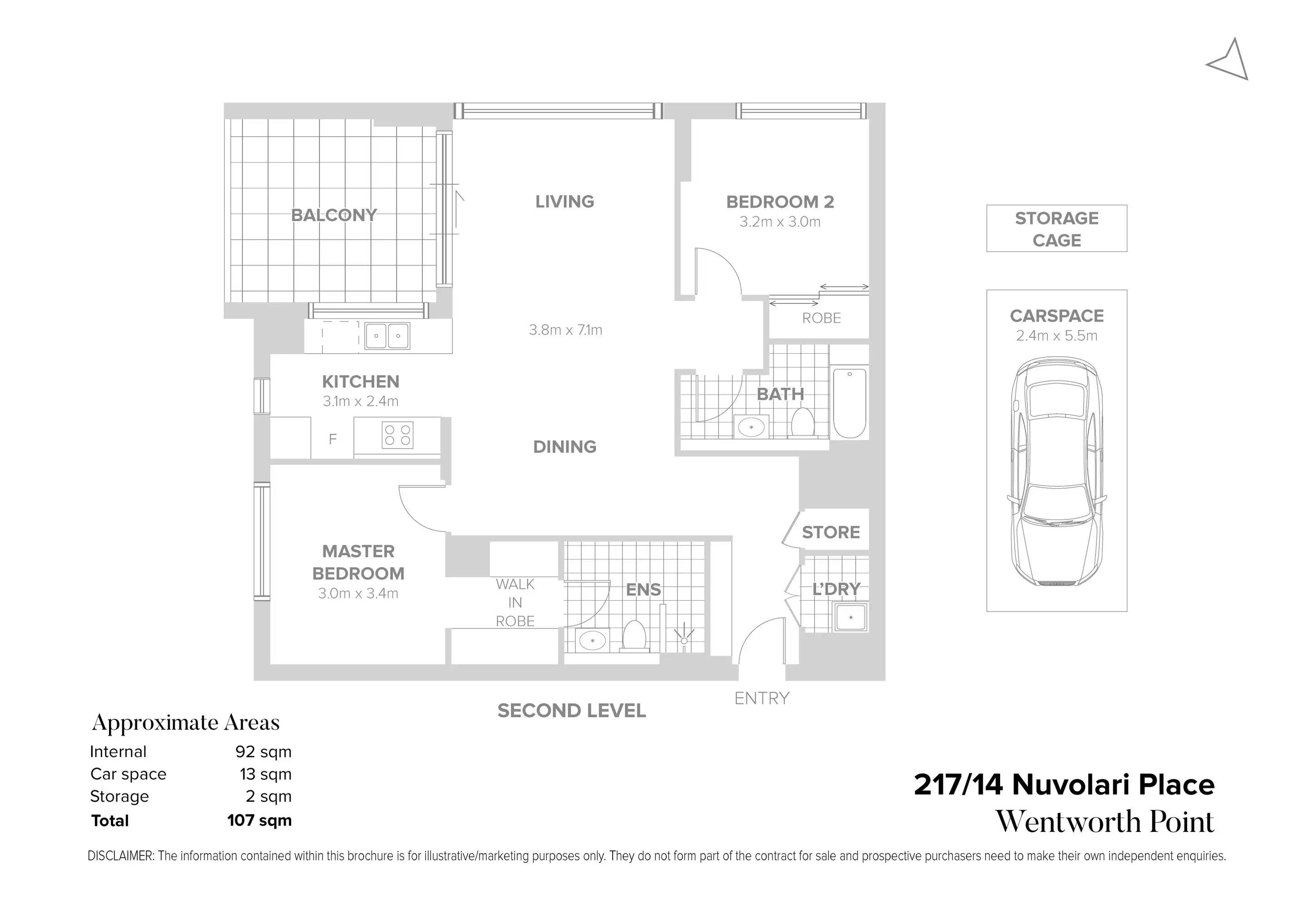 217/14 Nuvolari Place, Wentworth Point Sold by Chidiac Realty - floorplan