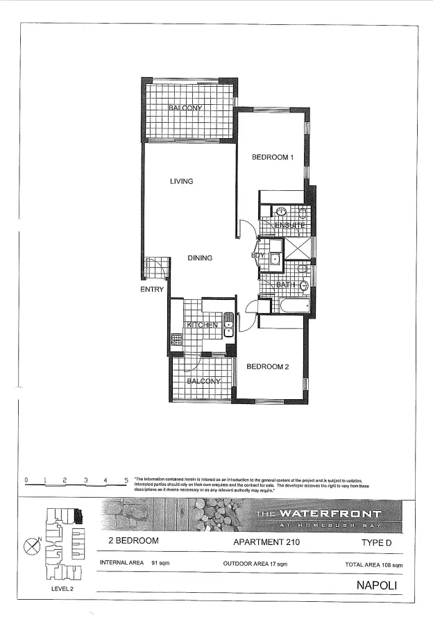 210/3 Stromboli Strait, Wentworth Point Leased by Chidiac Realty - floorplan