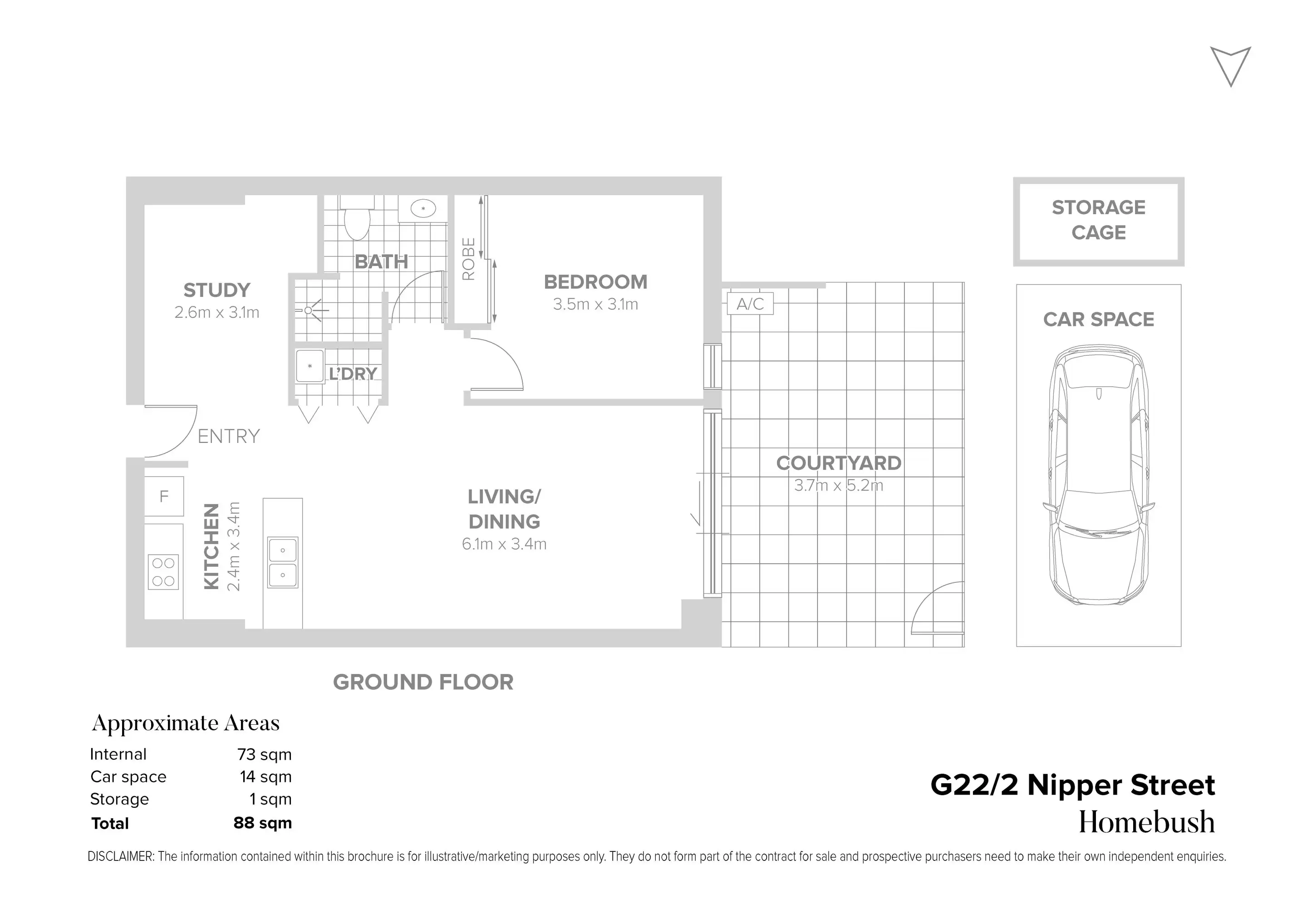 G22/2 Nipper Street, Homebush Sold by Chidiac Realty - floorplan
