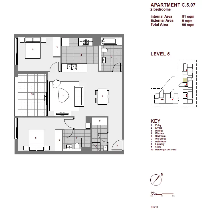 507/12 Nuvolari Place, Wentworth Point Leased by Chidiac Realty - floorplan