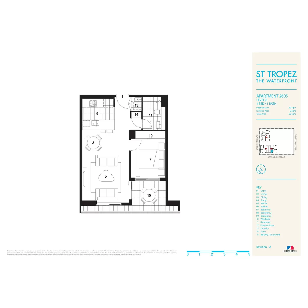 605/7 Stromboli Strait, Wentworth Point Leased by Chidiac Realty - floorplan