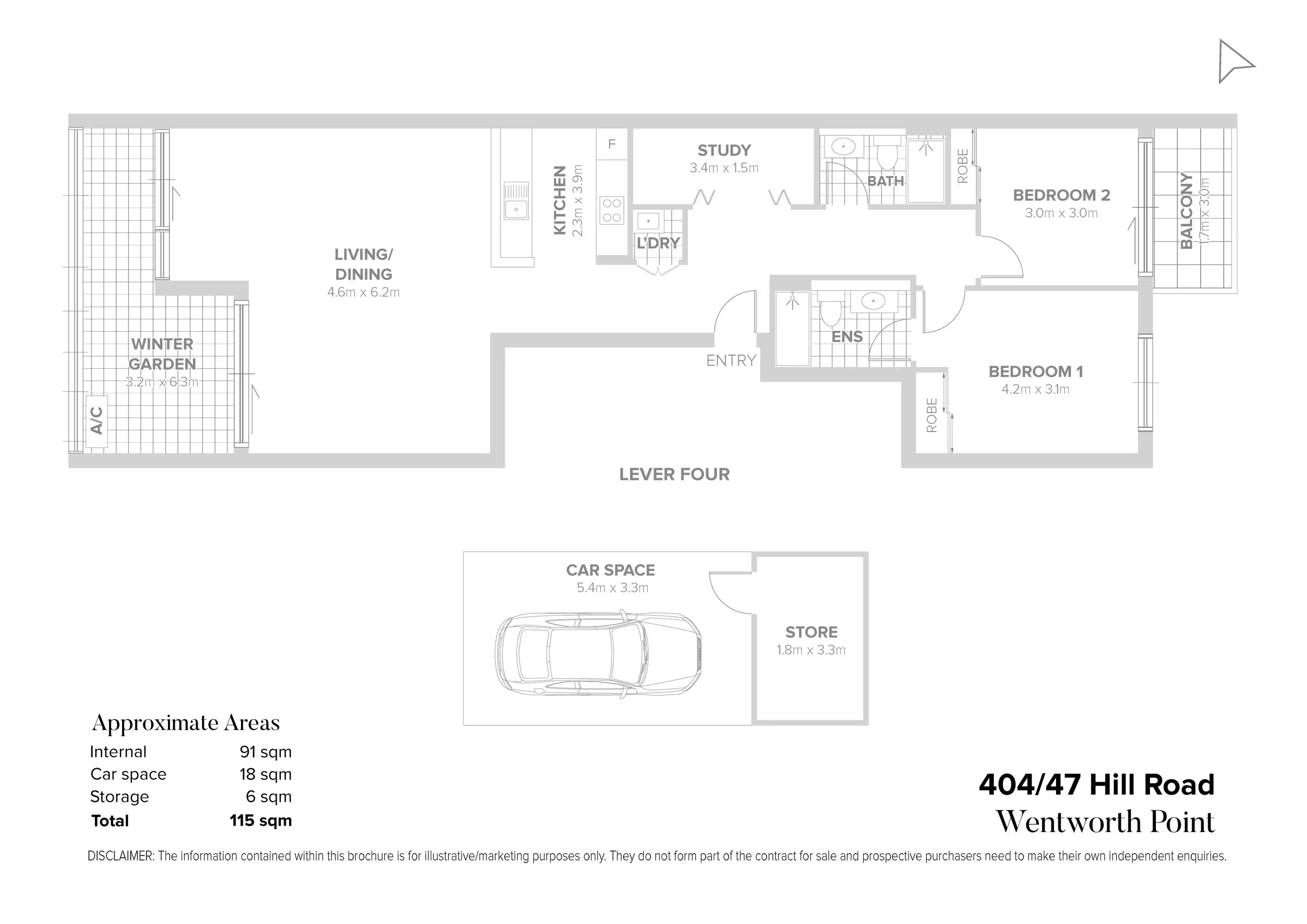 404/47 Hill Road, Wentworth Point Sold by Chidiac Realty - floorplan