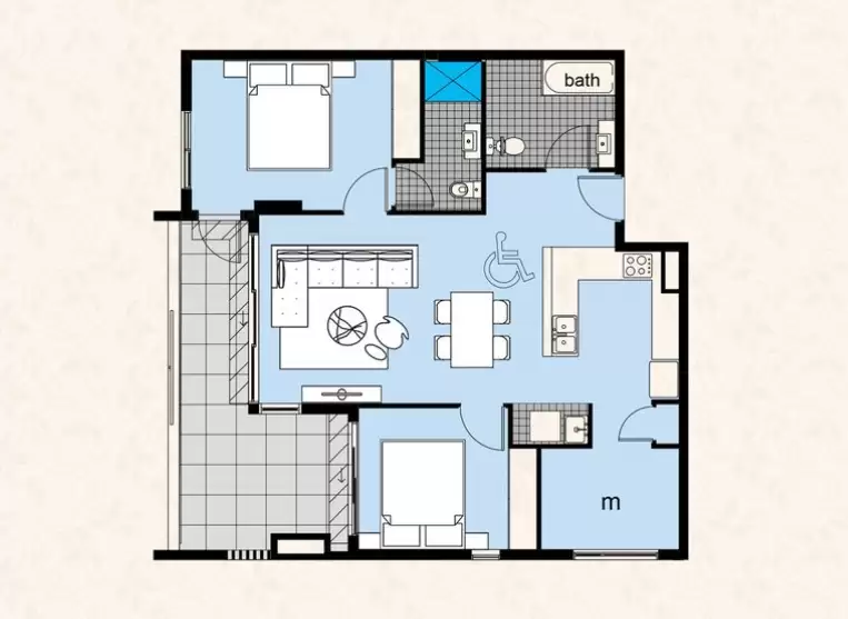 602/16 East Street, Granville Leased by Chidiac Realty - floorplan