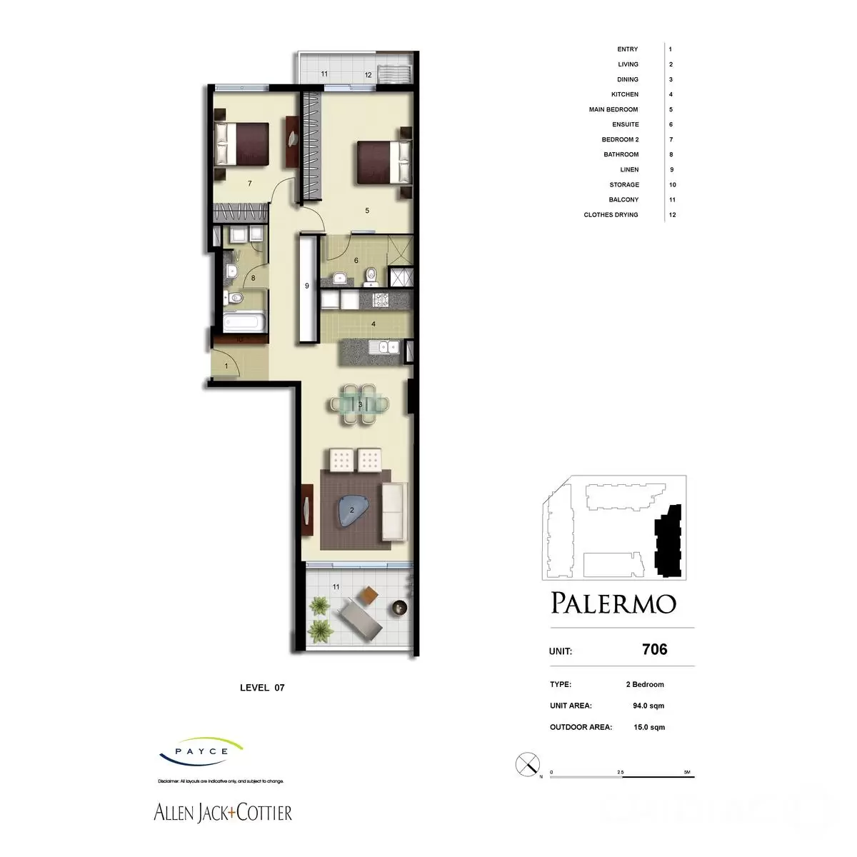 706/6 Nuvolari Place, Wentworth Point Leased by Chidiac Realty - floorplan