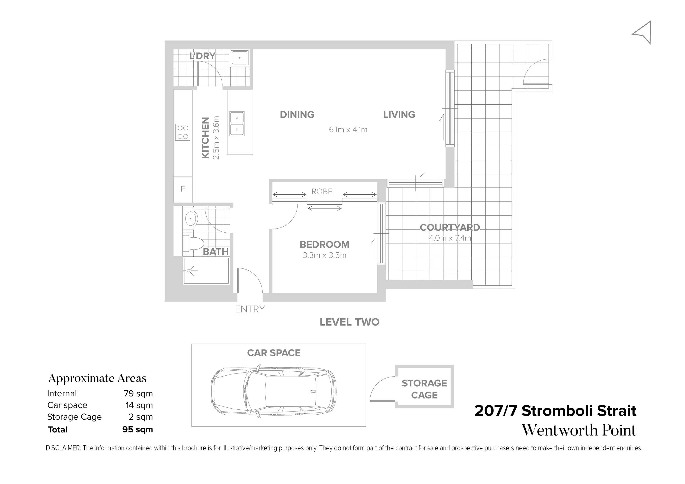 207/7 Stromboli Strait, Wentworth Point Sold by Chidiac Realty - floorplan
