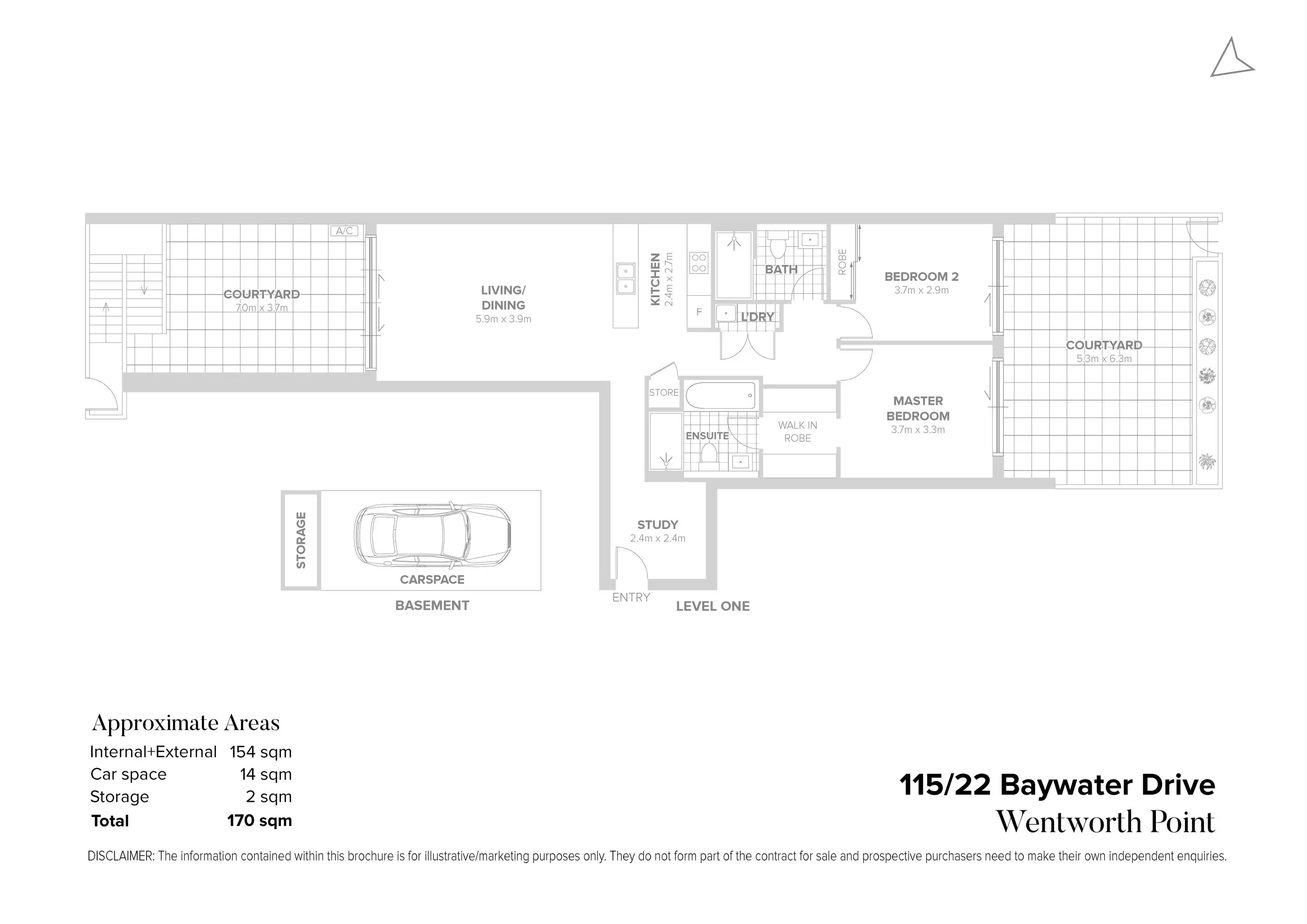 115/22 Baywater Drive, Wentworth Point Sold by Chidiac Realty - floorplan