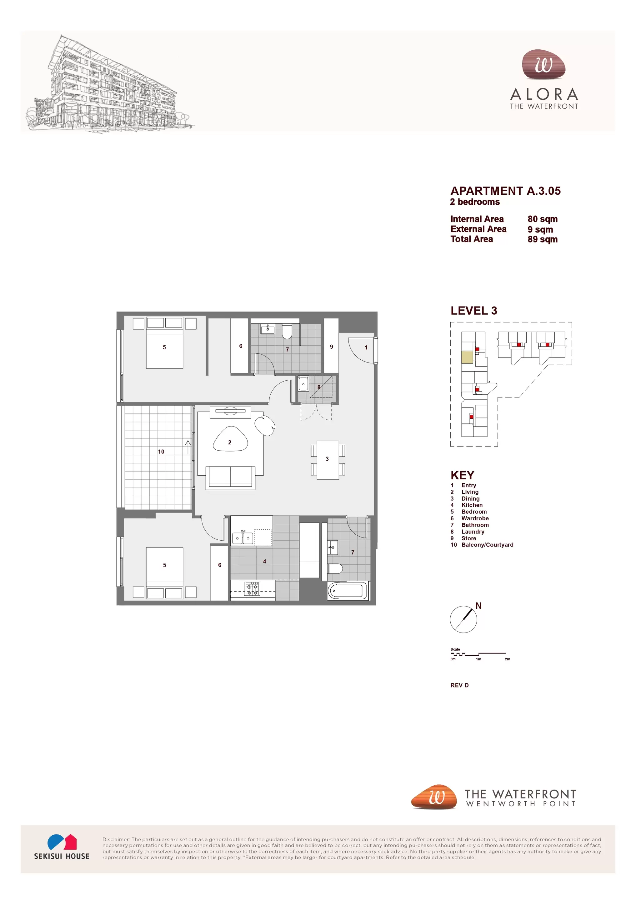 305/9 Baywater Drive, Wentworth Point Leased by Chidiac Realty - floorplan