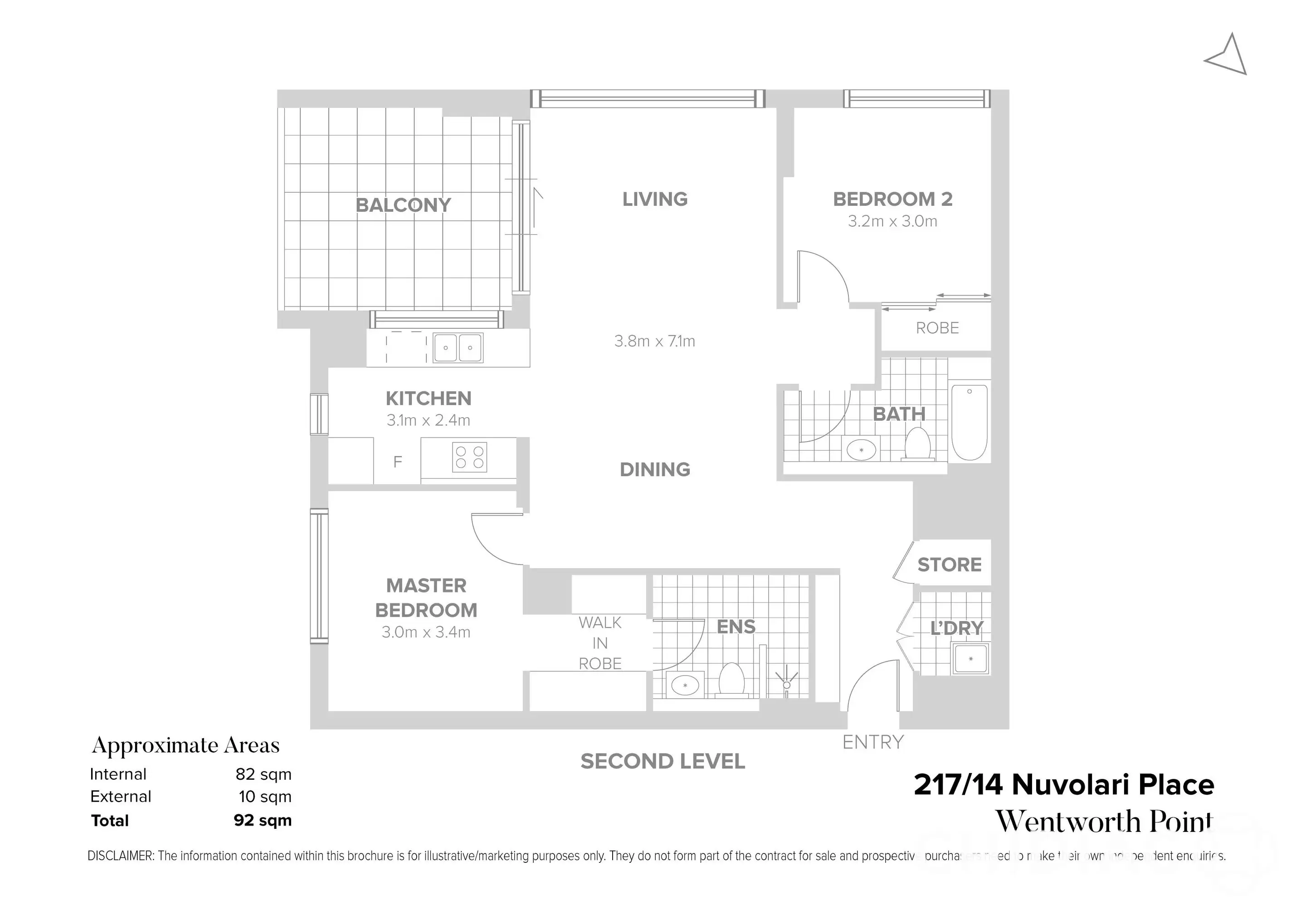 217/14 Nuvolari Place, Wentworth Point Leased by Chidiac Realty - floorplan