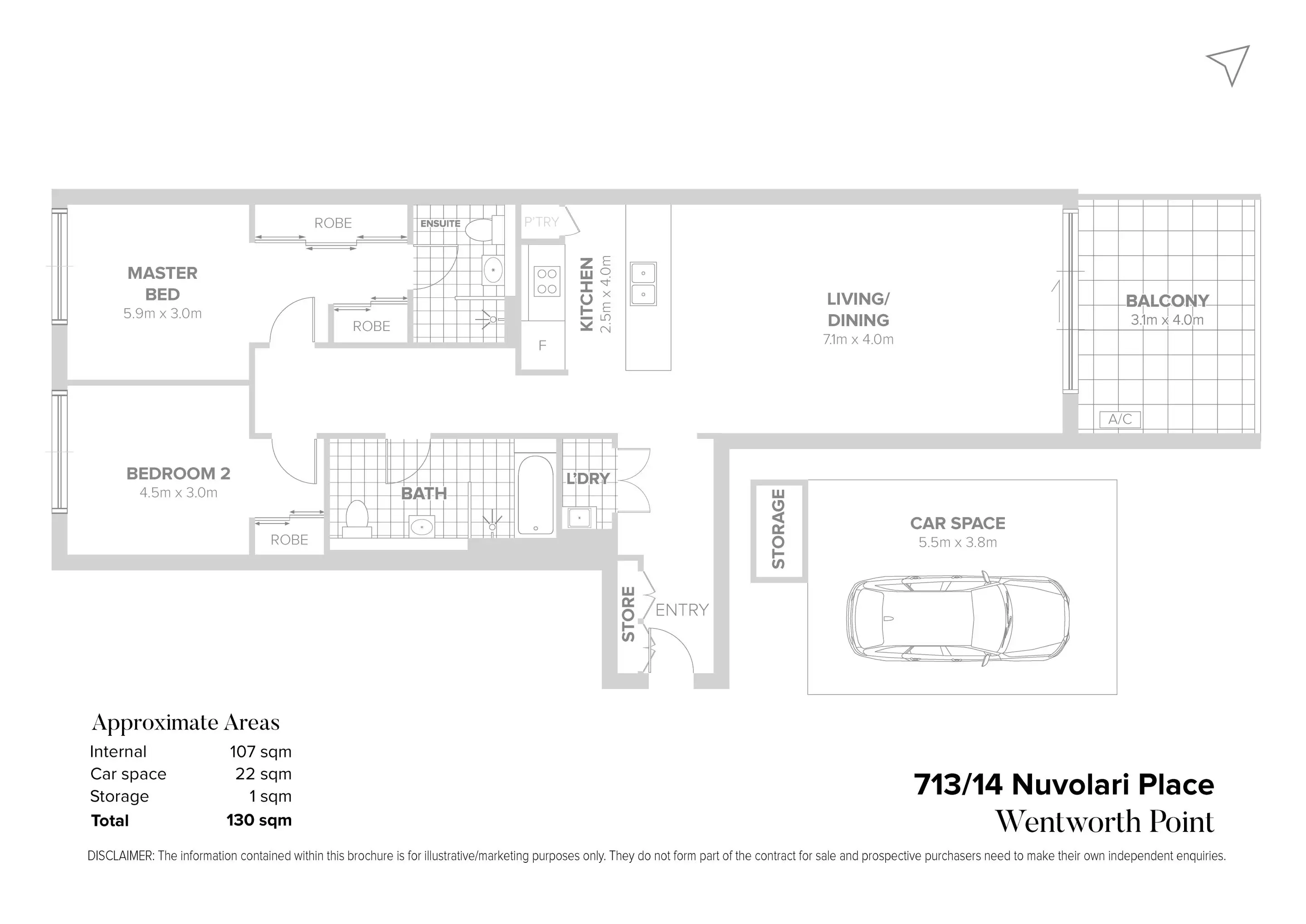 713/14 Nuvolari Place, Wentworth Point Sold by Chidiac Realty - floorplan