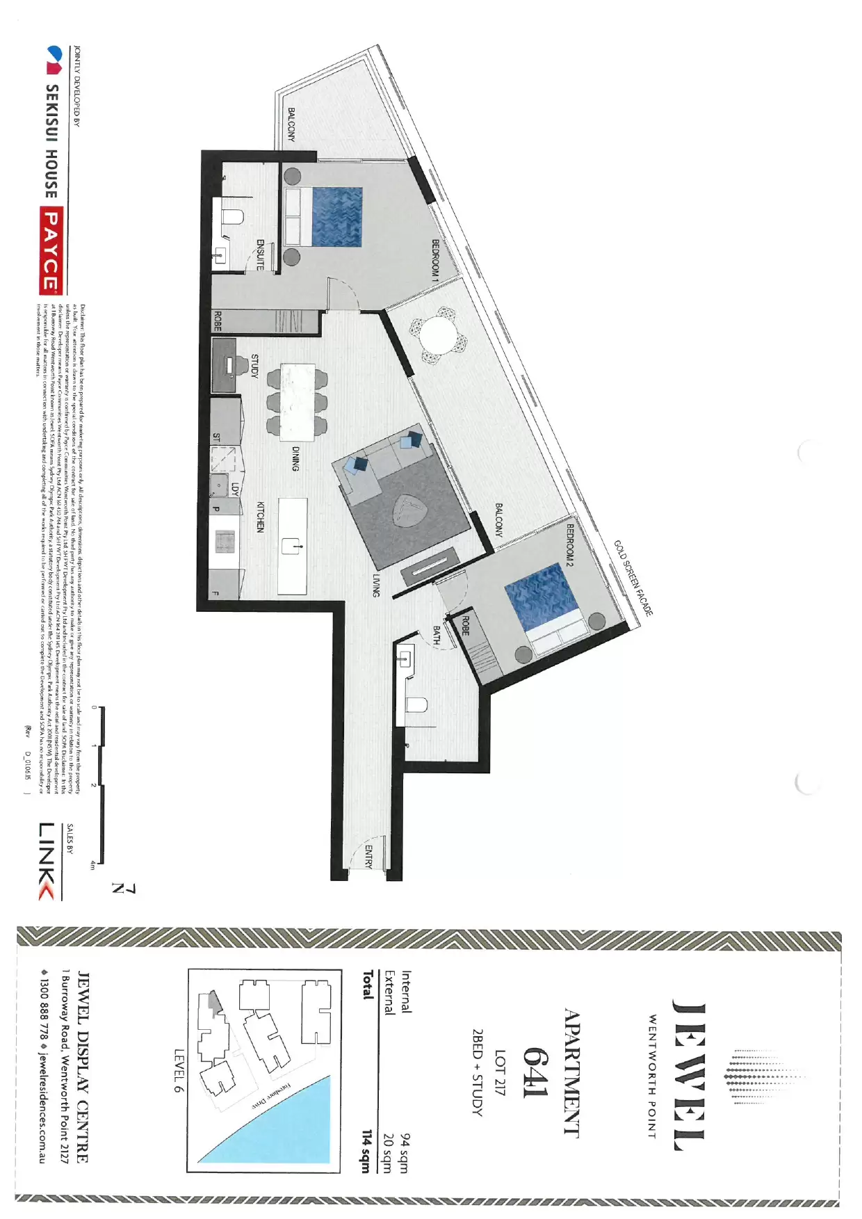 641/1D Burroway Road, Wentworth Point Leased by Chidiac Realty - floorplan