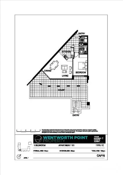 101/1 The Piazza, Wentworth Point Leased by Chidiac Realty - floorplan