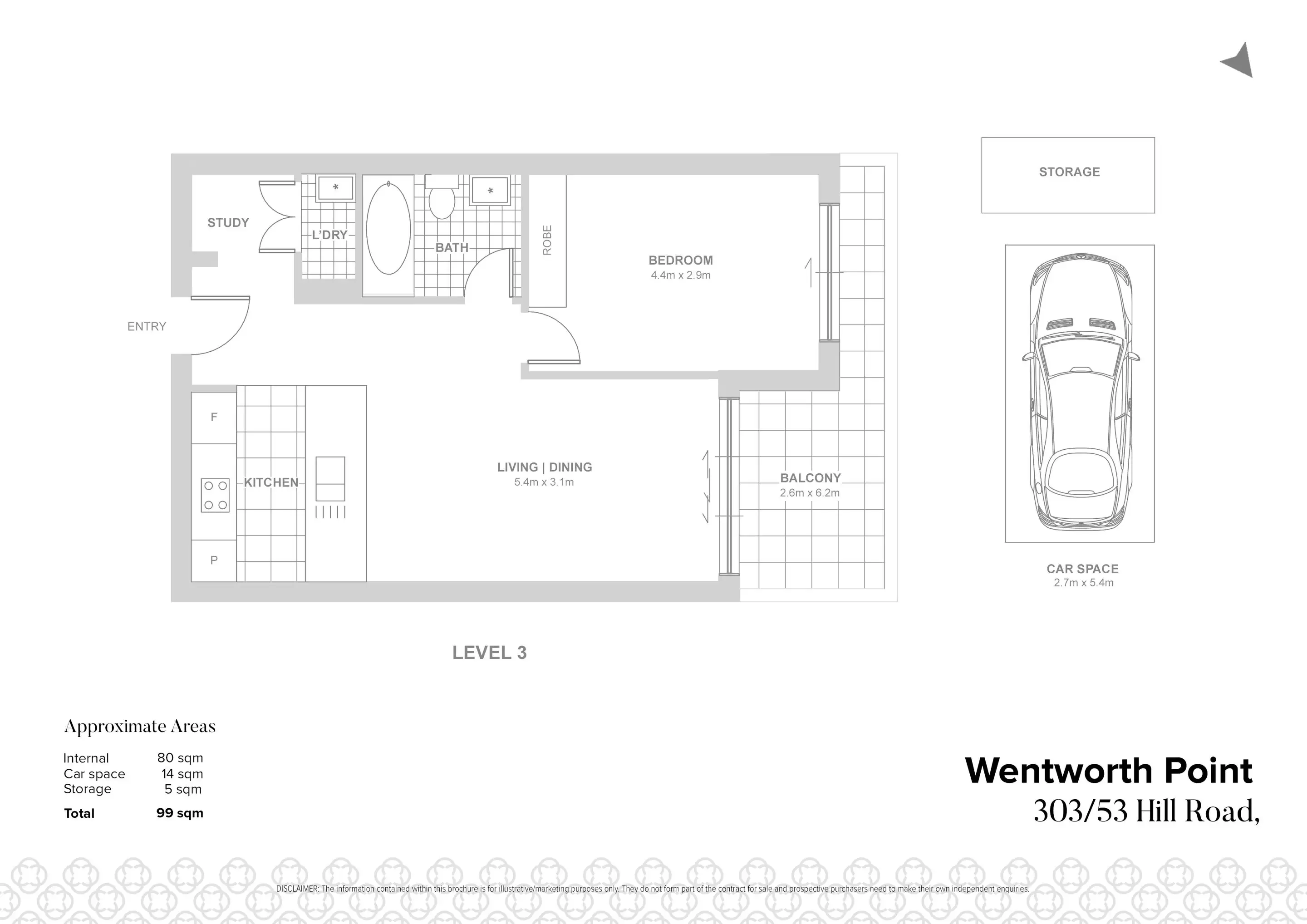 303/53 Hill Road, Wentworth Point Sold by Chidiac Realty - floorplan