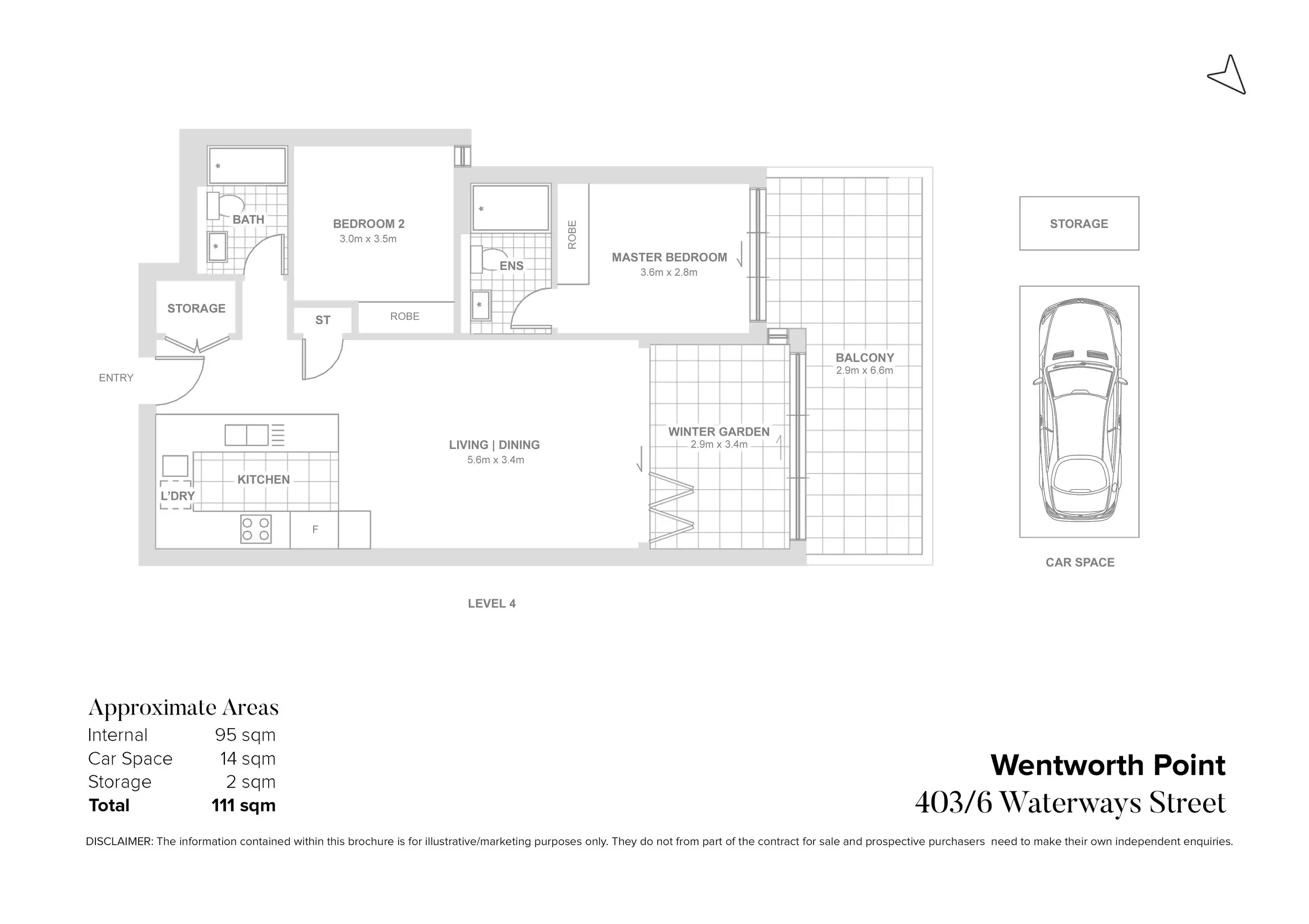 403/6 Waterways Street, Wentworth Point Sold by Chidiac Realty - floorplan