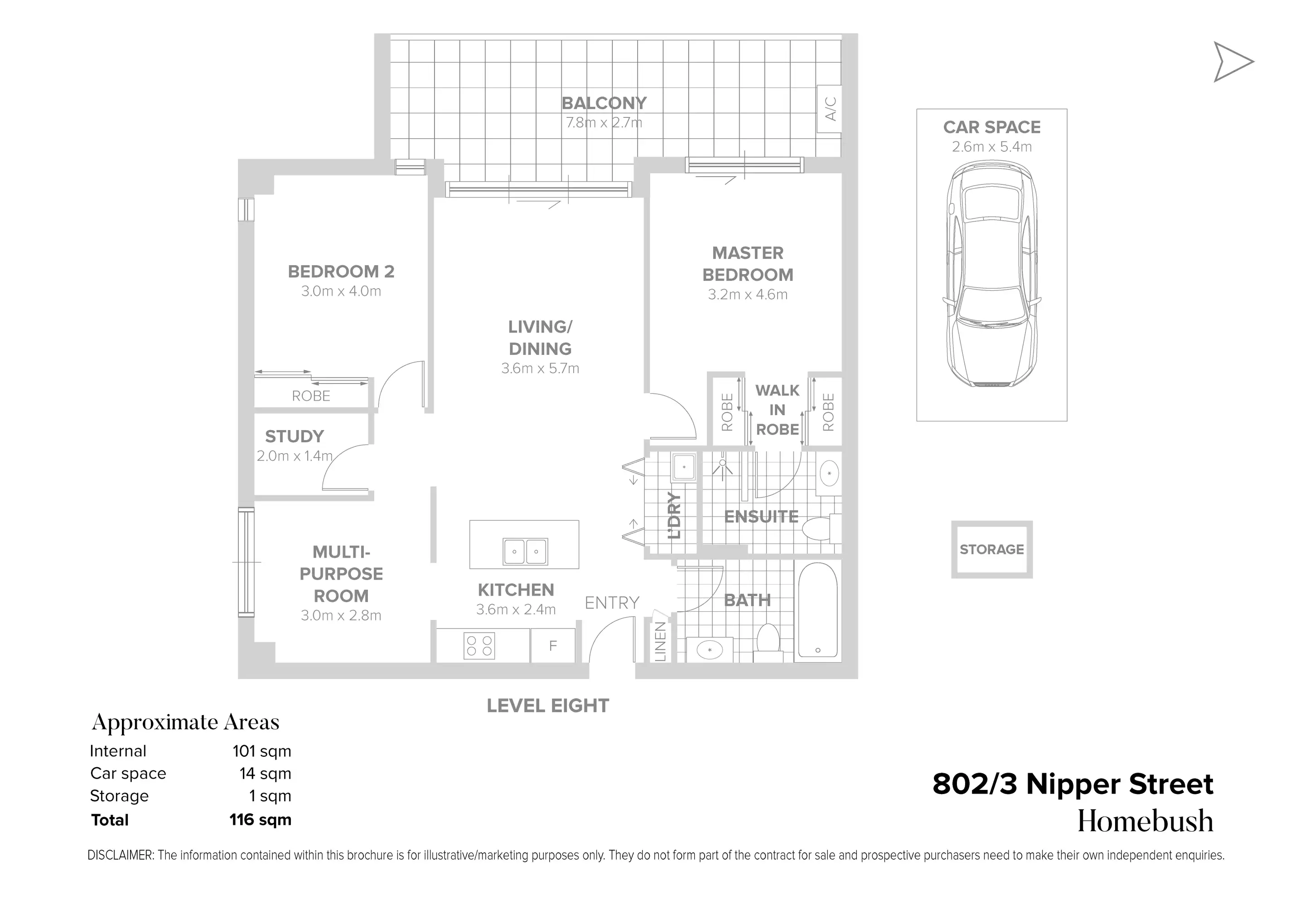 802/3 Nipper Street, Homebush Sold by Chidiac Realty - floorplan