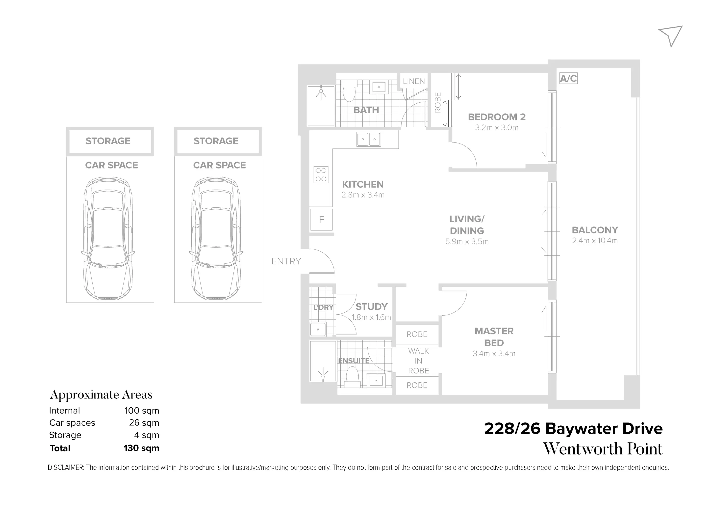 228/26 Baywater Drive, Wentworth Point Sold by Chidiac Realty - floorplan