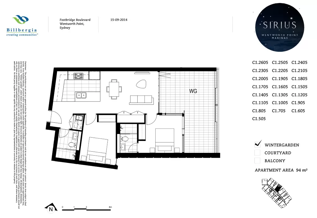 1905/18 Footbridge Boulevard, Wentworth Point Leased by Chidiac Realty - floorplan