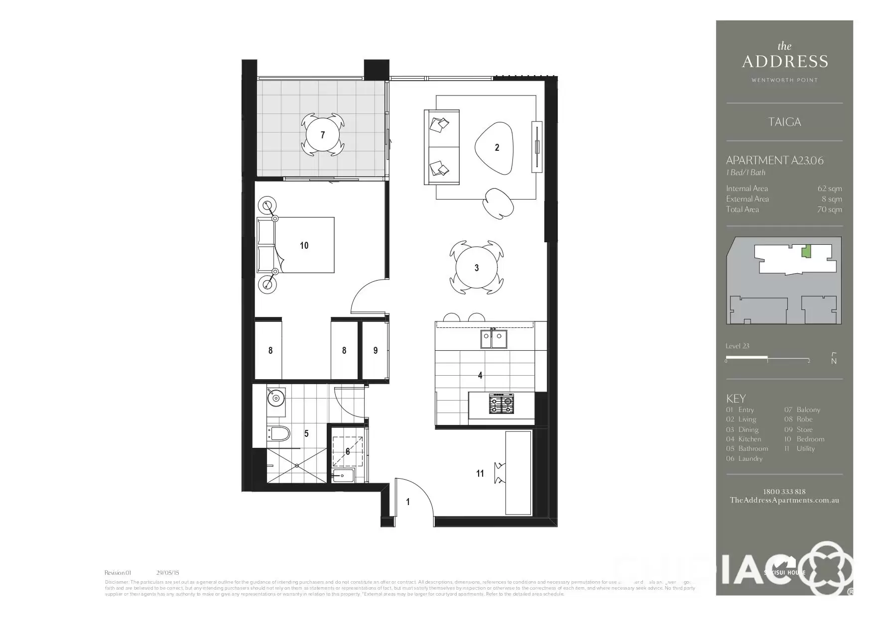 2306/46 Savona Drive, Wentworth Point Leased by Chidiac Realty - floorplan