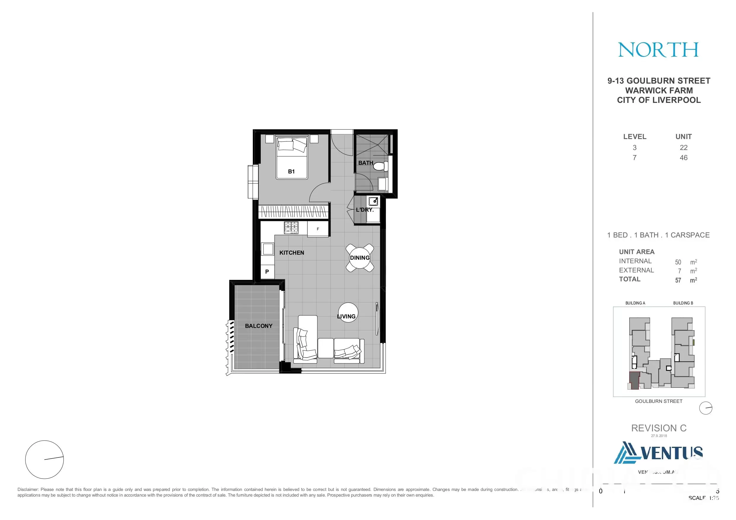 28/9-13 Goulburn Street, Warwick Farm Leased by Chidiac Realty - floorplan