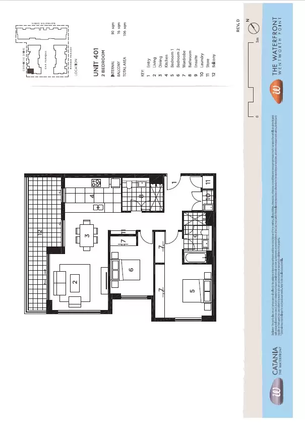 401/16 Corniche Drive, Wentworth Point Leased by Chidiac Realty - floorplan