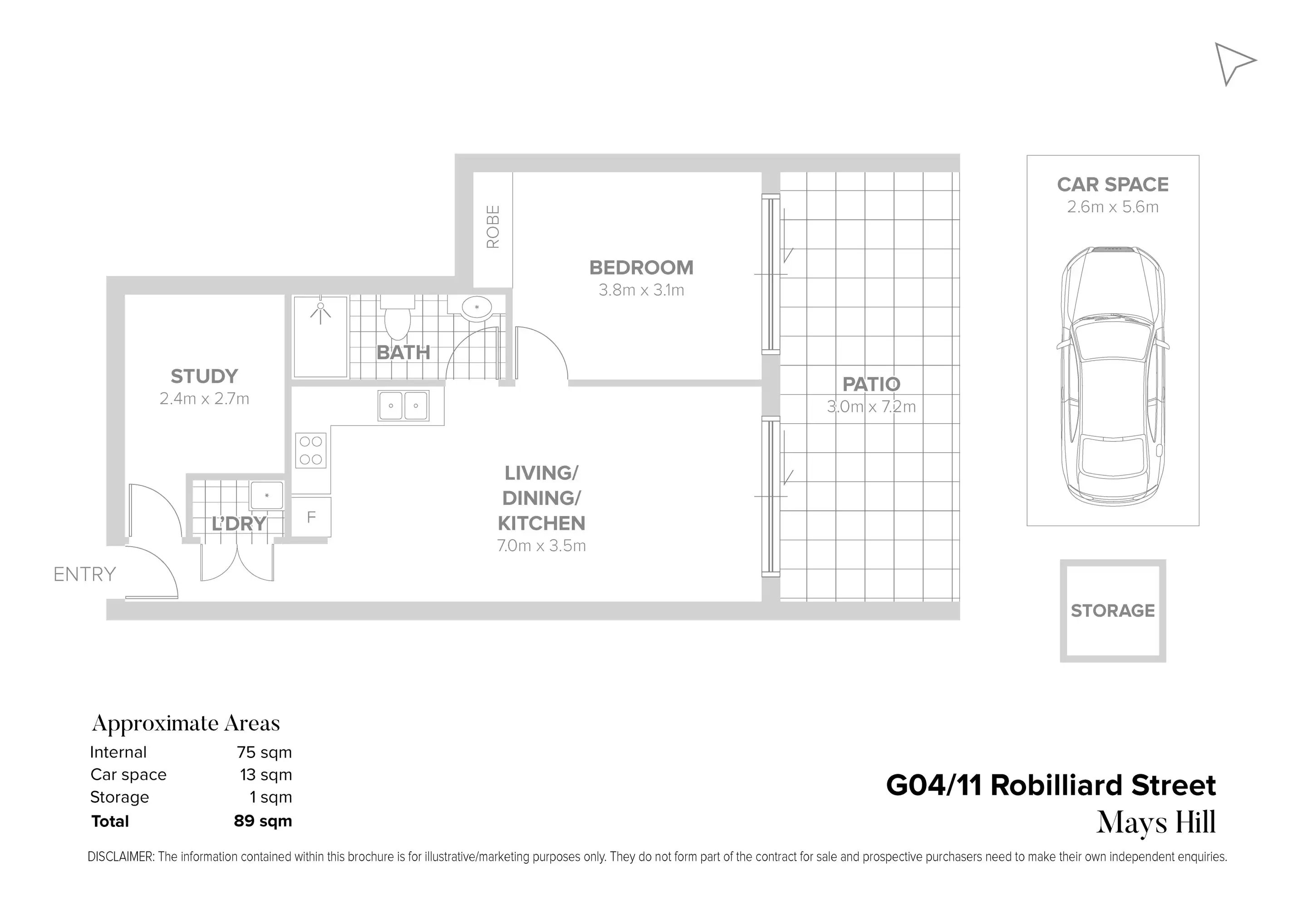 G04/11-15 Robiliard Street, Mays Hill Sold by Chidiac Realty - floorplan