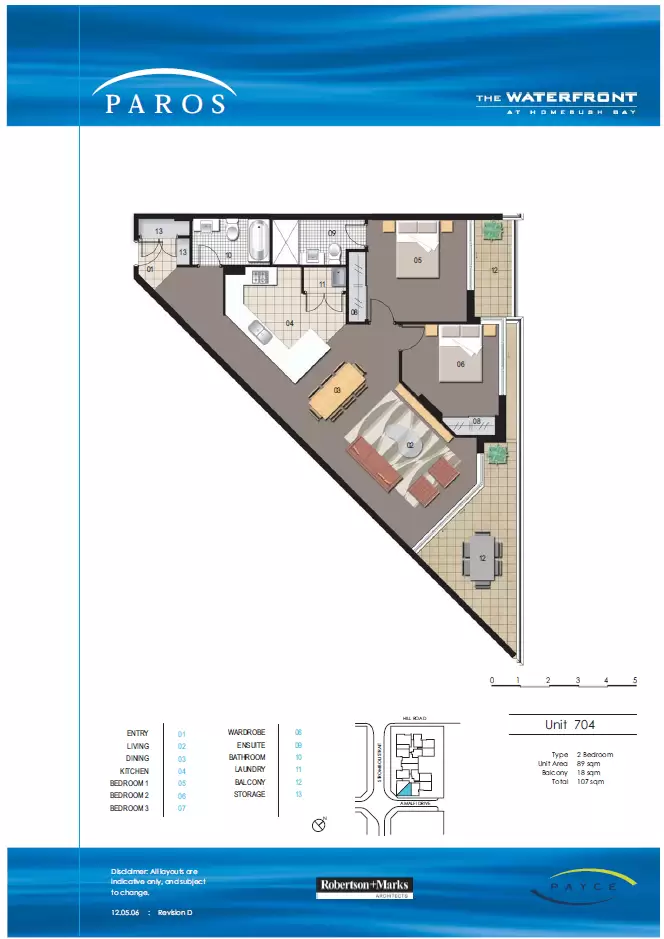 704/1 Stromboli Strait, Wentworth Point Leased by Chidiac Realty - floorplan