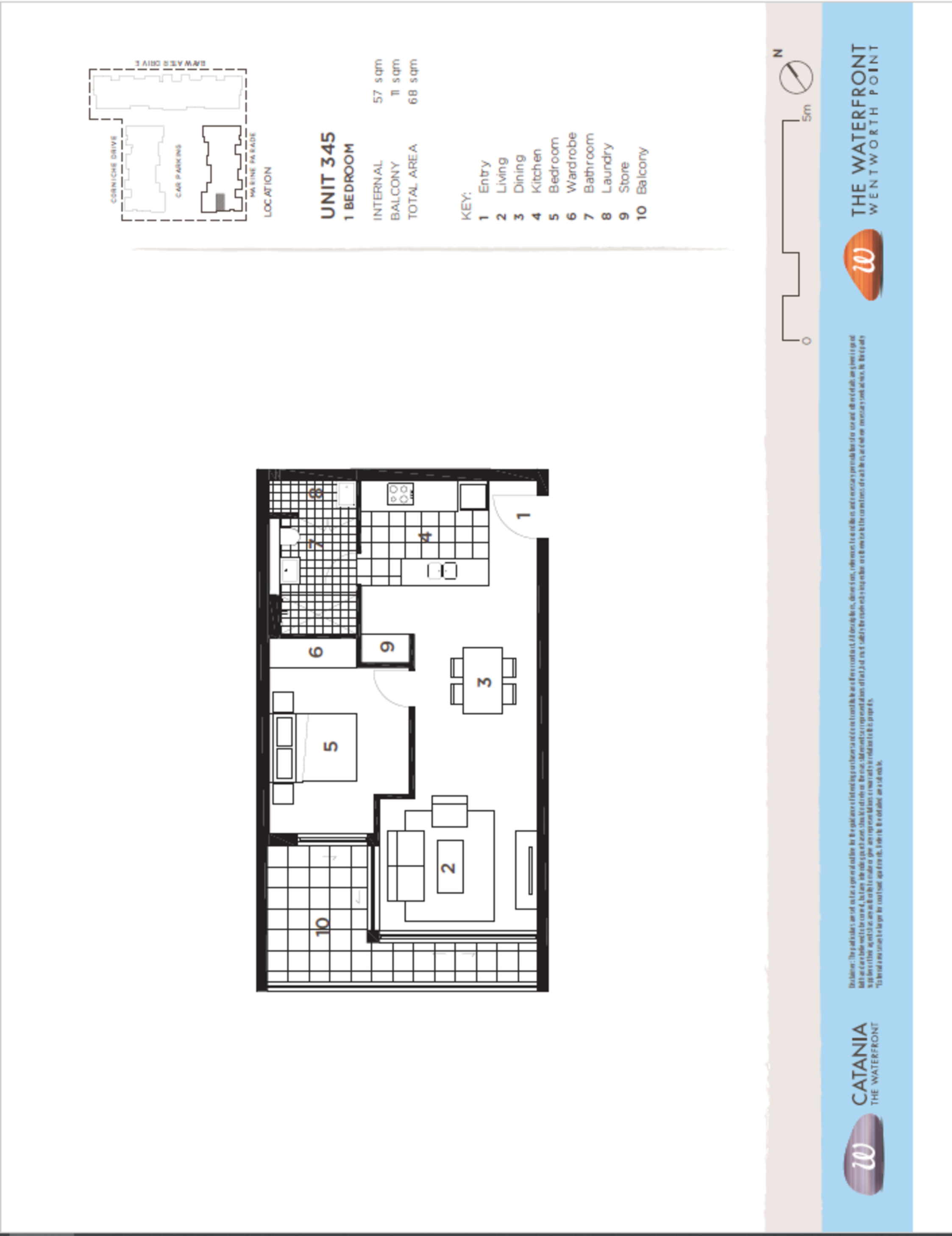 345/17 Marine Parade, Wentworth Point Leased by Chidiac Realty - floorplan