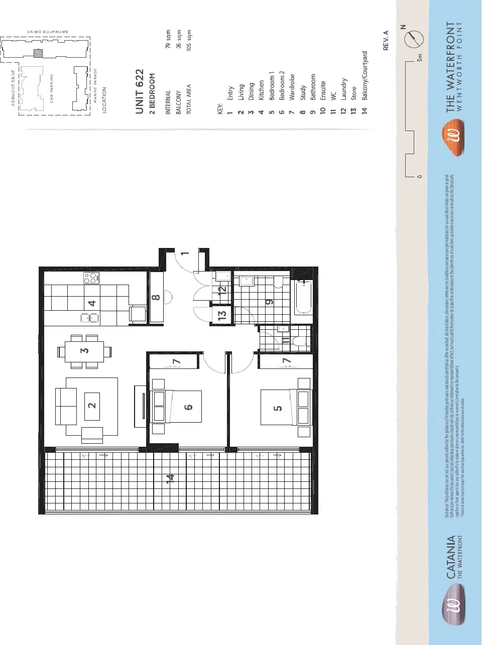 622/22 Baywater Drive, Wentworth Point Leased by Chidiac Realty - floorplan