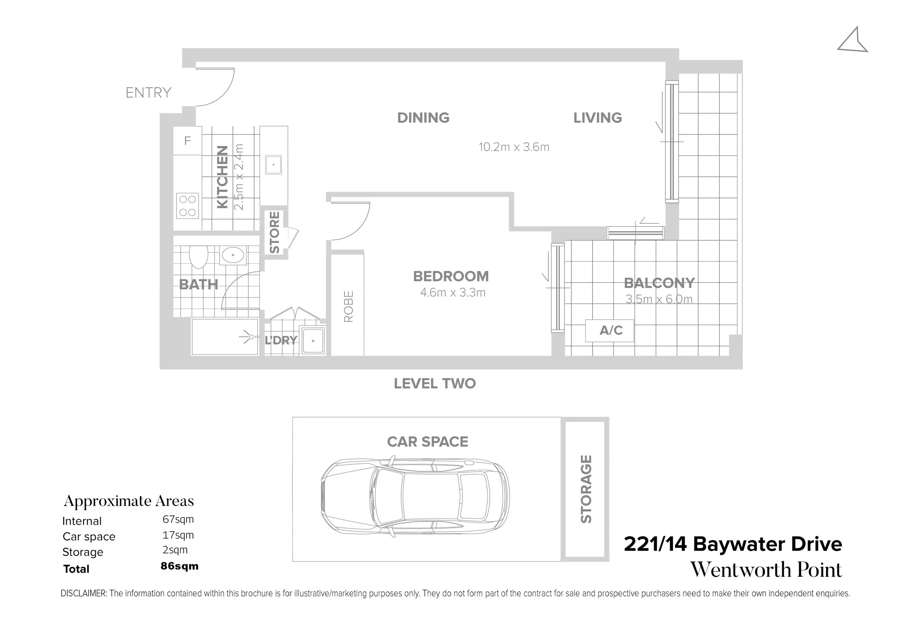 221/14 Baywater Drive, Wentworth Point Sold by Chidiac Realty - floorplan