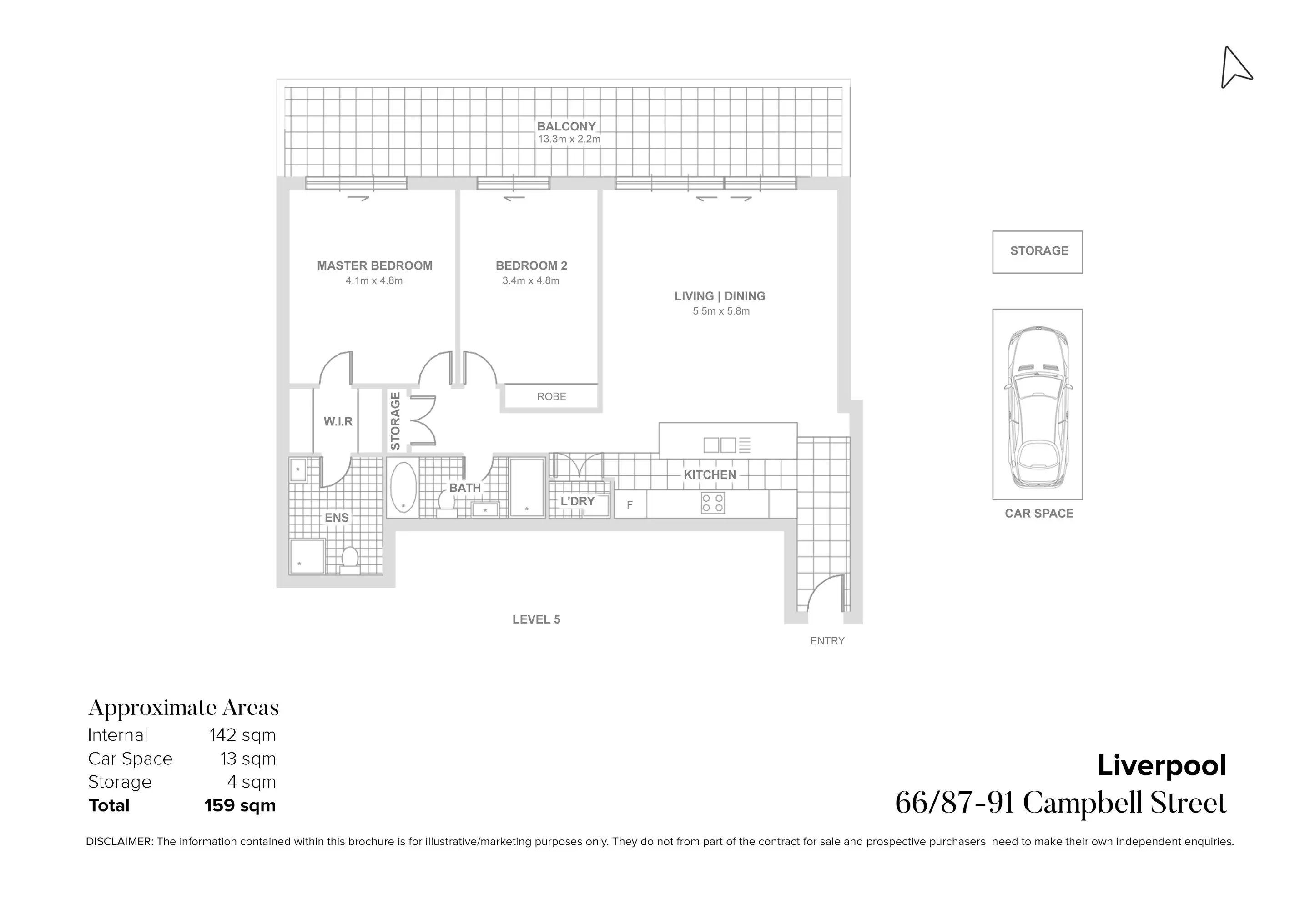 66/87-91 Campbell Street, Liverpool Leased by Chidiac Realty - floorplan