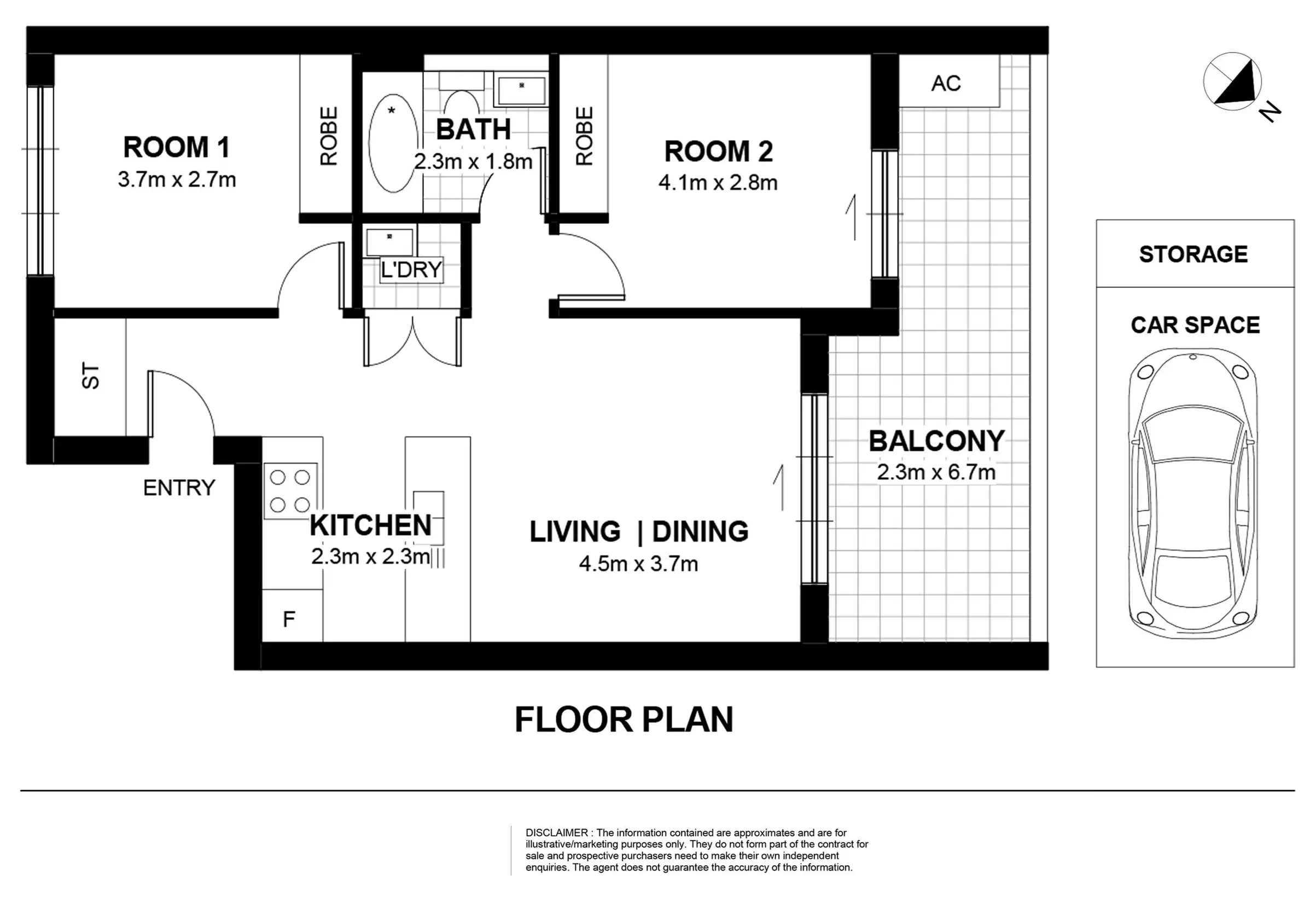 401/2 Footbridge Boulevard, Wentworth Point Leased by Chidiac Realty - floorplan