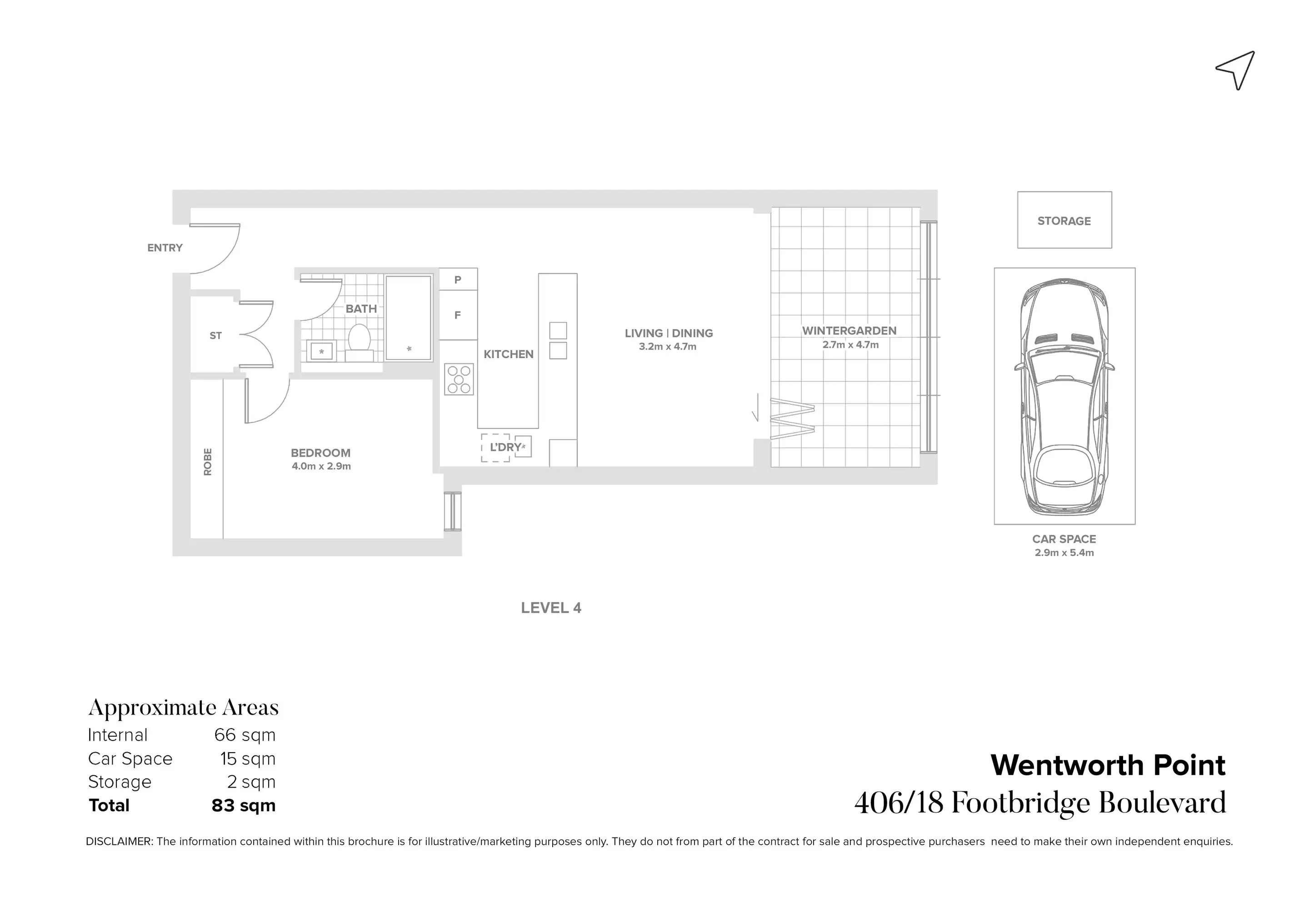 406/18 Footbridge Boulevard, Wentworth Point Sold by Chidiac Realty - floorplan