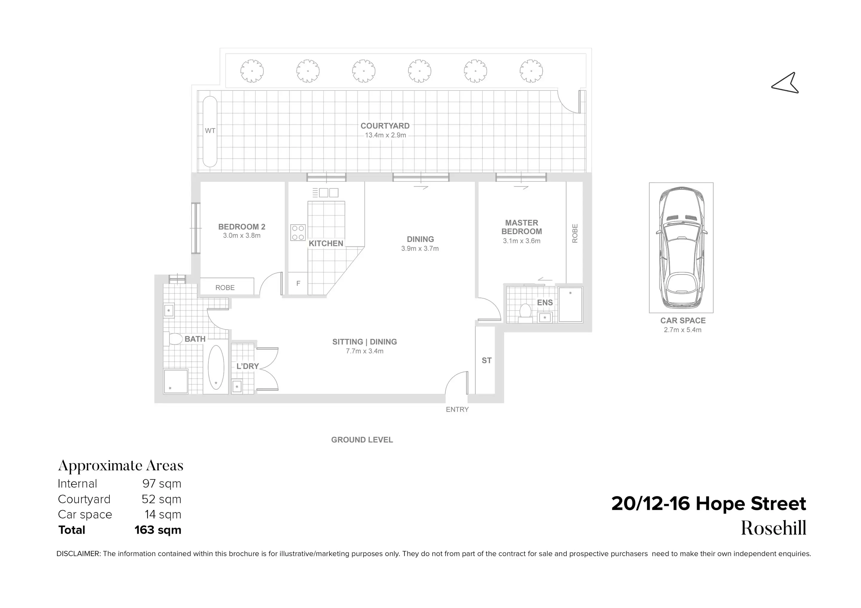 20/12-16 Hope Street, Rosehill Sold by Chidiac Realty - floorplan