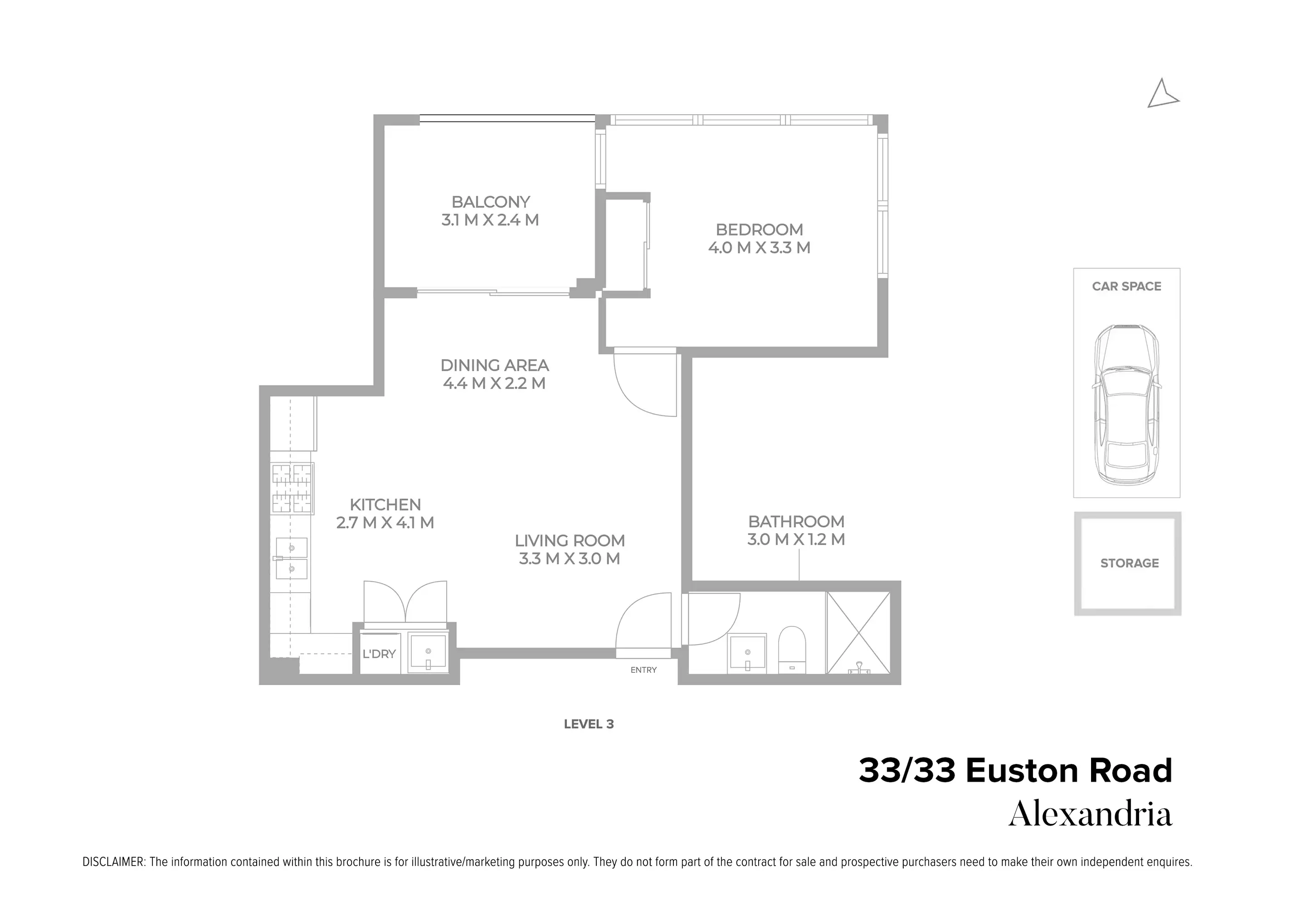 33/33 Euston Road, Alexandria Leased by Chidiac Realty - floorplan