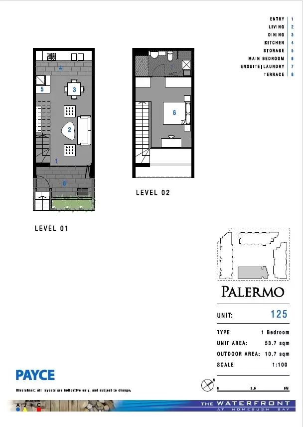 125/23 Savona Drive, Wentworth Point Leased by Chidiac Realty - floorplan