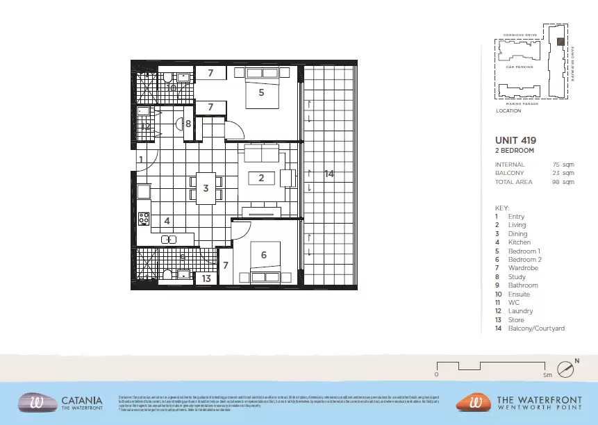 419/16 Baywater Drive, Wentworth Point Leased by Chidiac Realty - floorplan