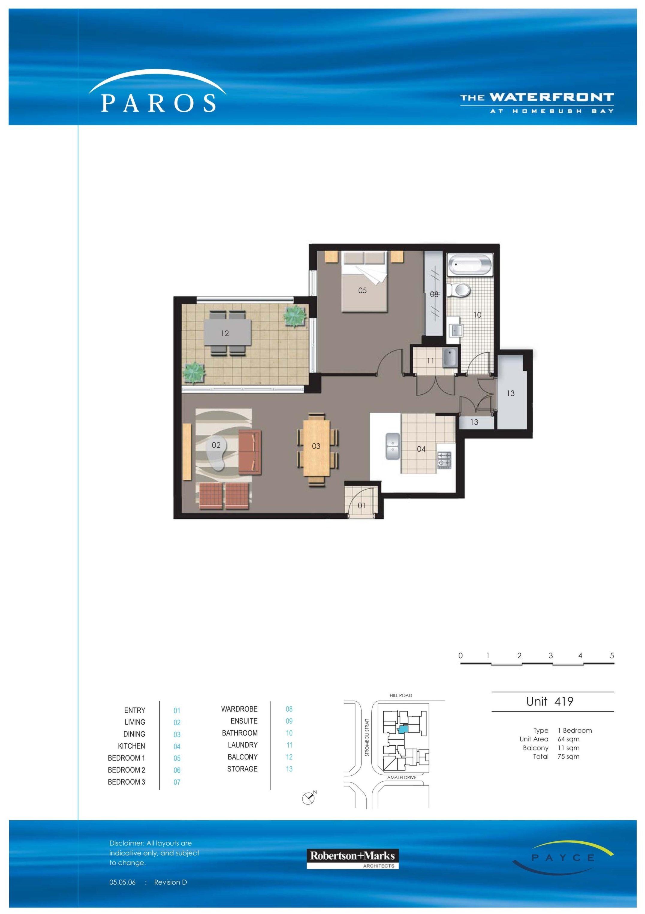 419/21 Hill Road, Wentworth Point Leased by Chidiac Realty - floorplan