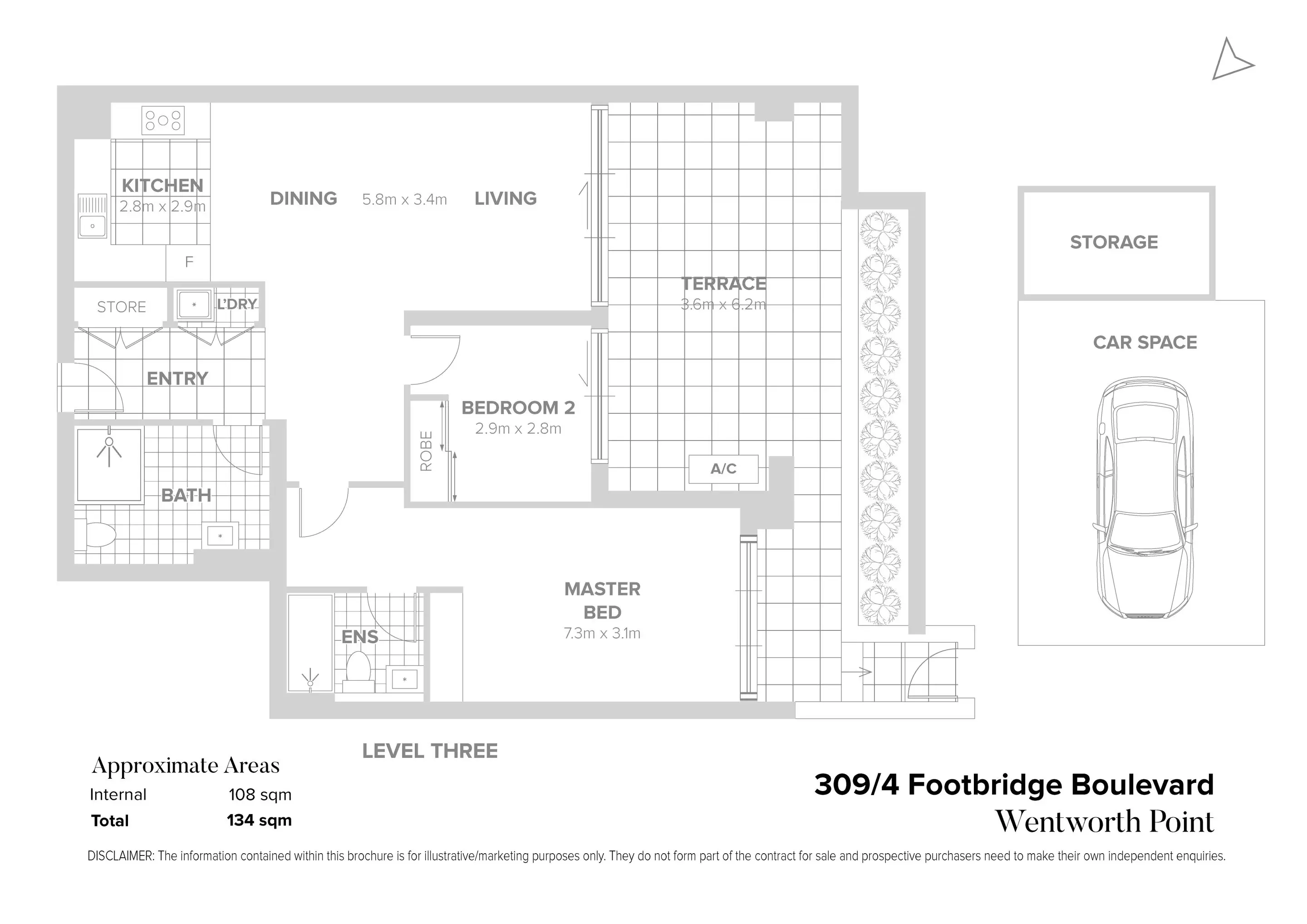 309/4 Footbridge Boulevard, Wentworth Point Sold by Chidiac Realty - floorplan