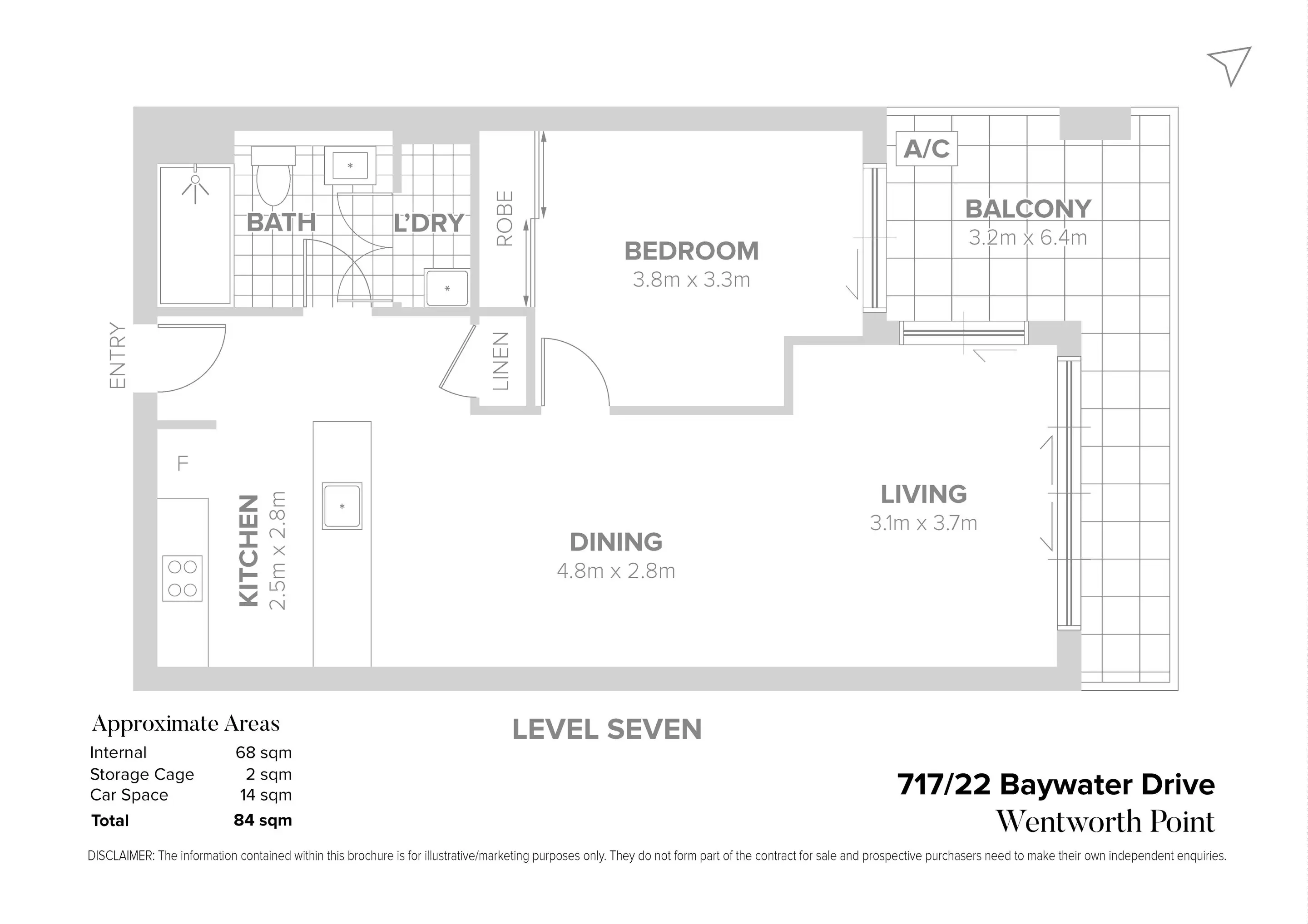 717/22 Baywater Drive, Wentworth Point Sold by Chidiac Realty - floorplan