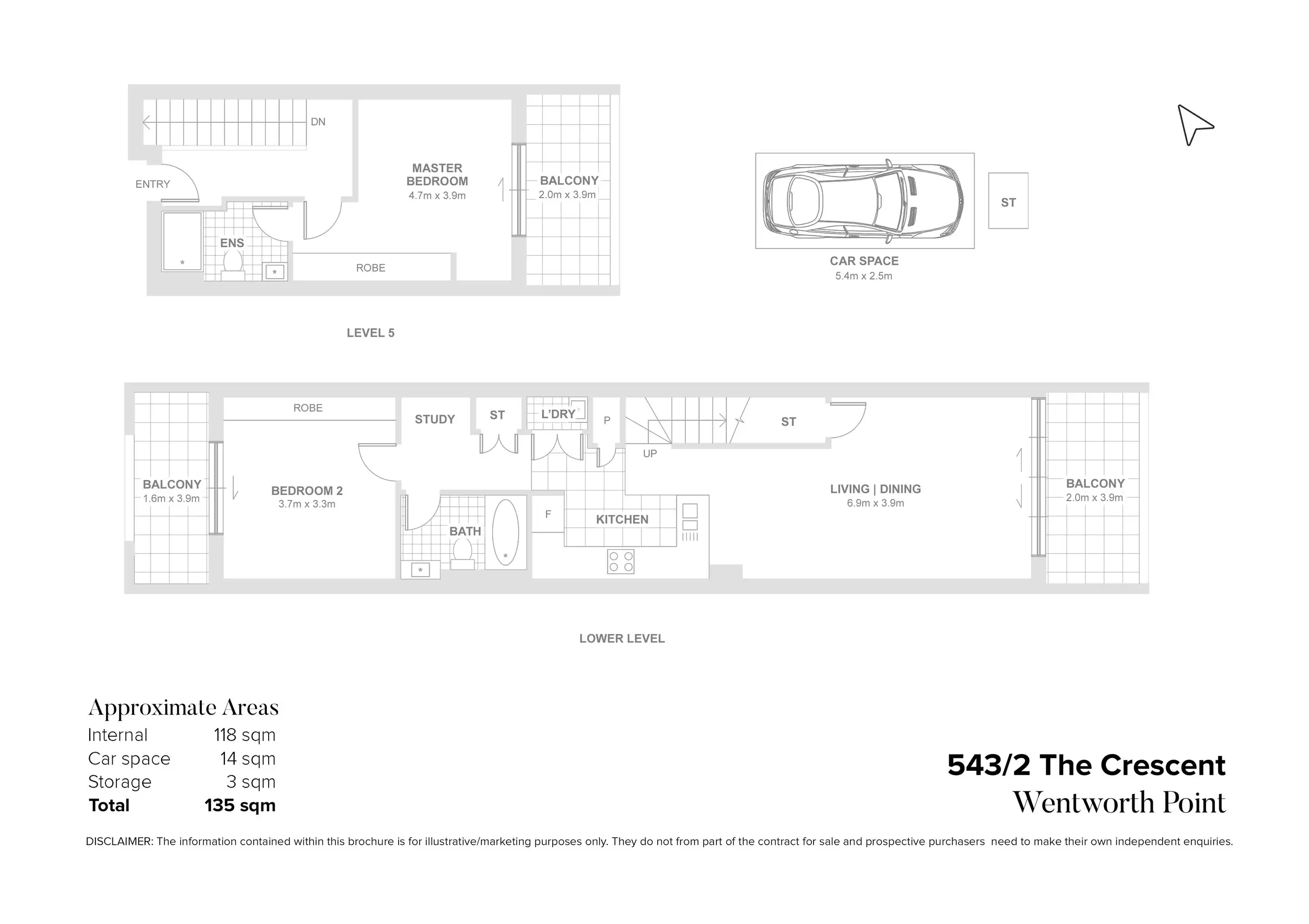 543/2 The Crescent, Wentworth Point Sold by Chidiac Realty - floorplan