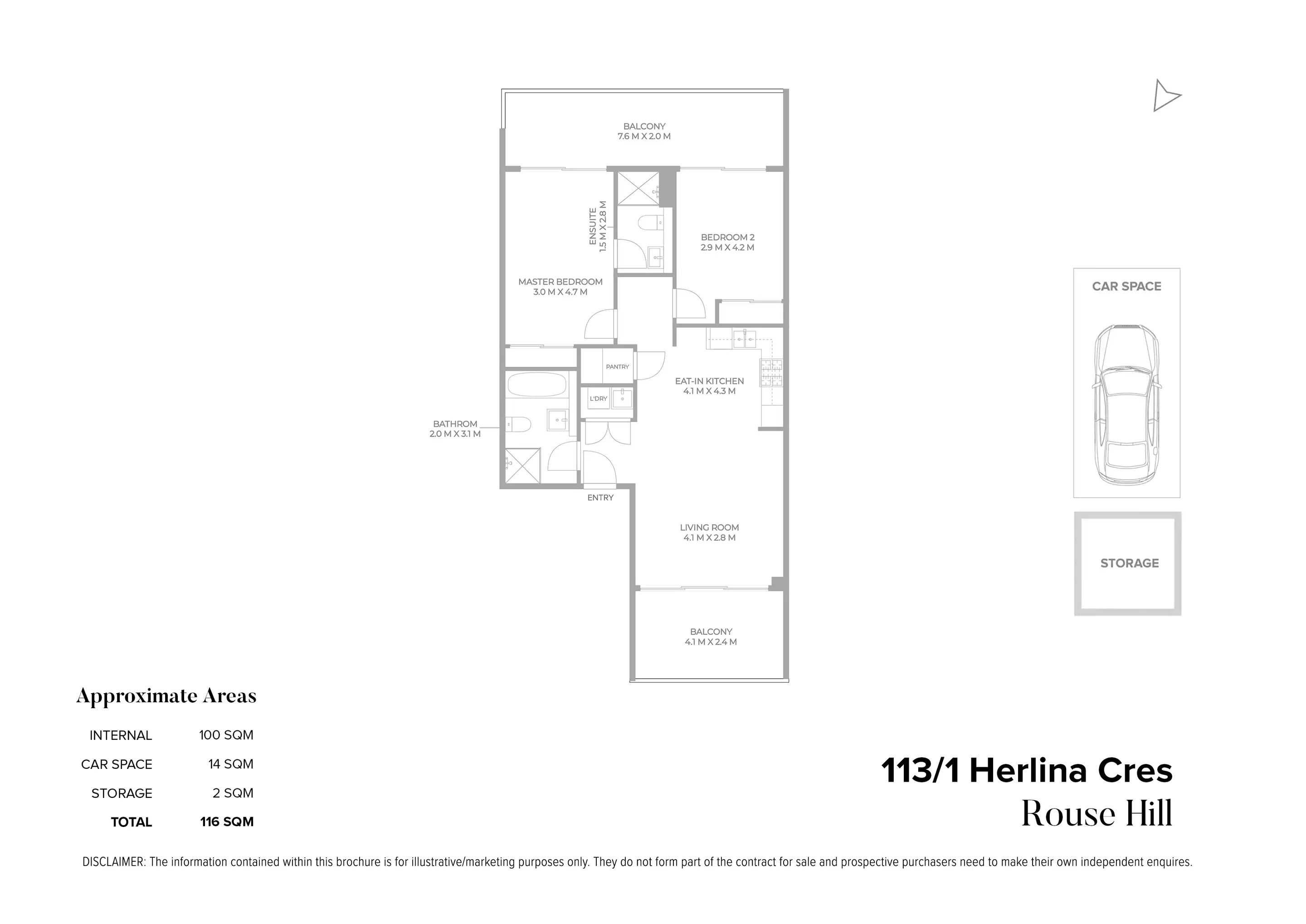 113/1 Herlina Crescent, Rouse Hill Leased by Chidiac Realty - floorplan