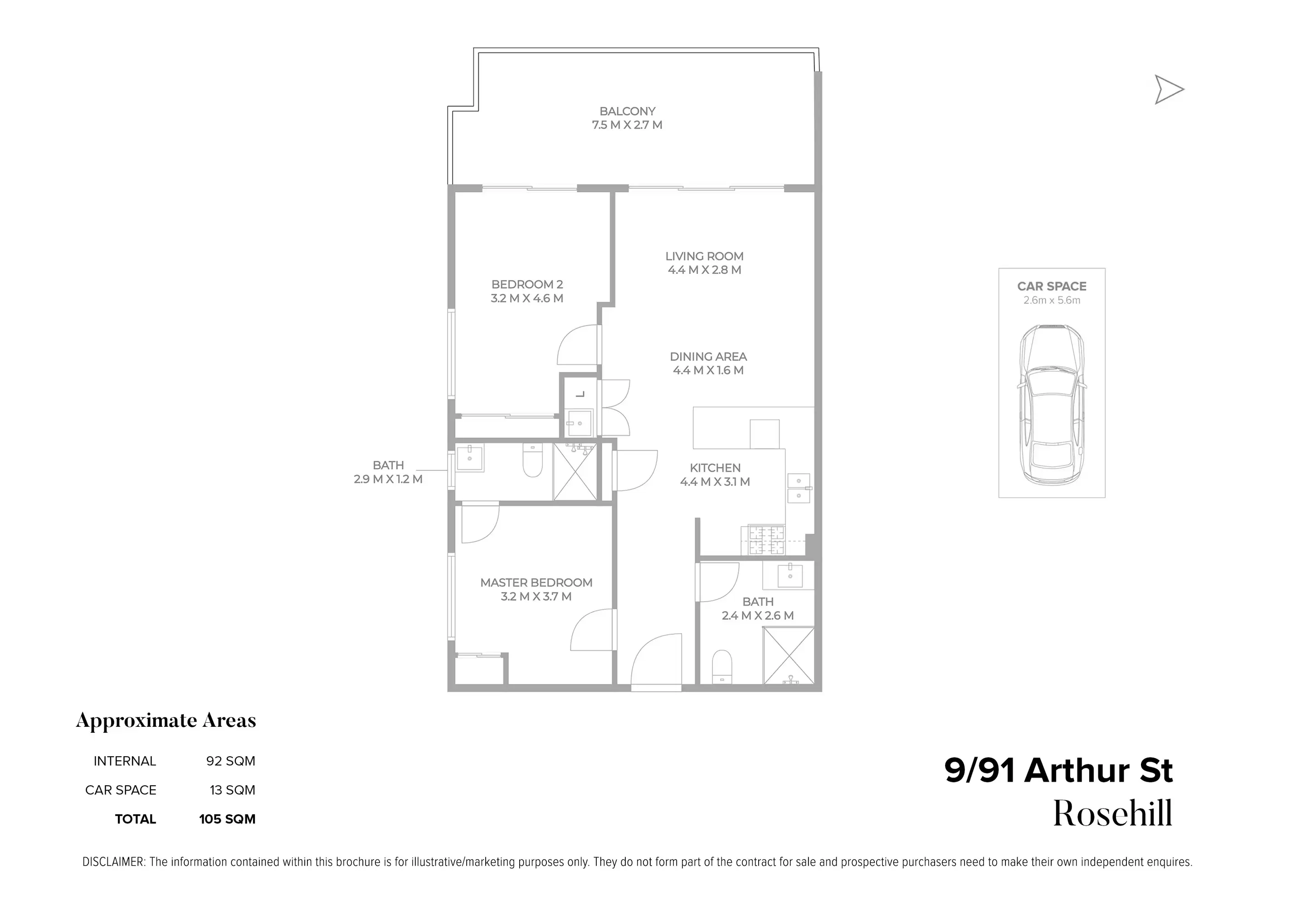 9/91-97 Arthur Street, Rosehill Sold by Chidiac Realty - floorplan