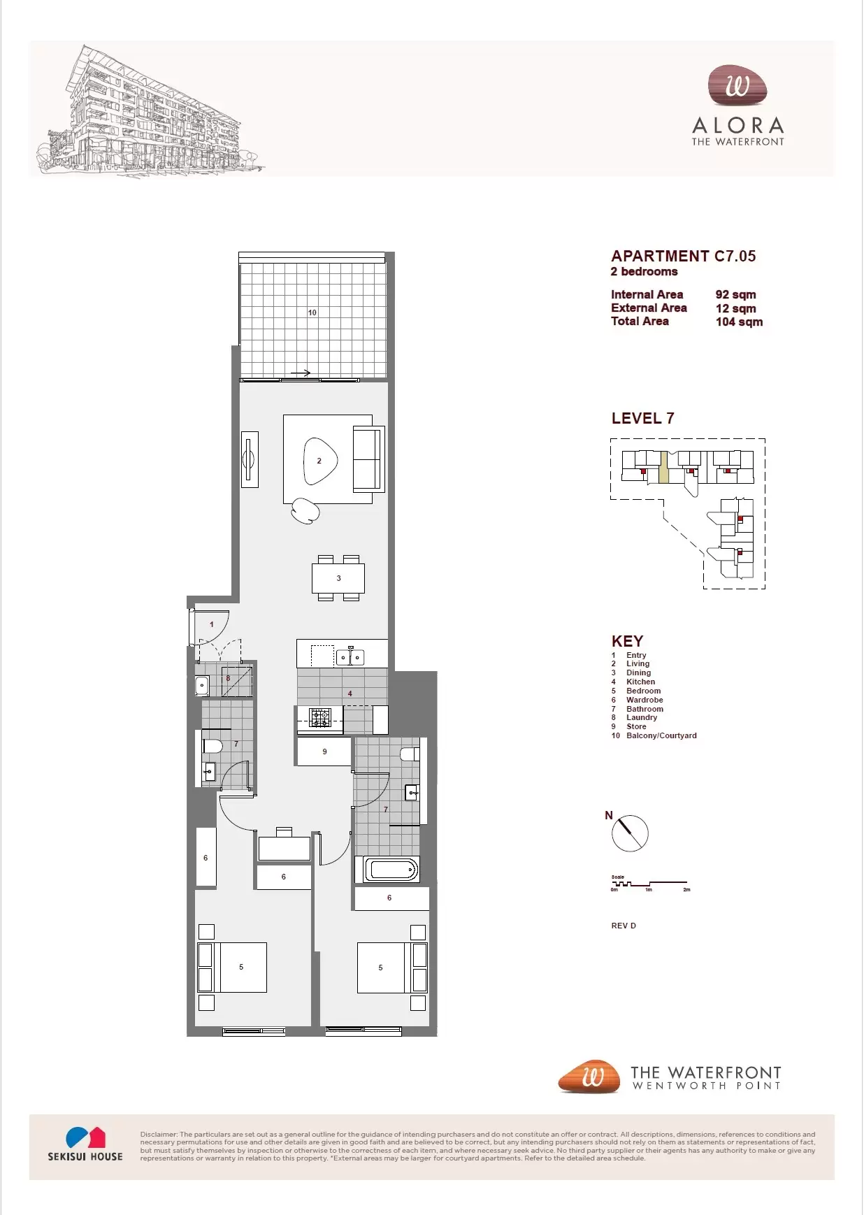 705/8 Nuvolari Place, Wentworth Point Leased by Chidiac Realty - floorplan